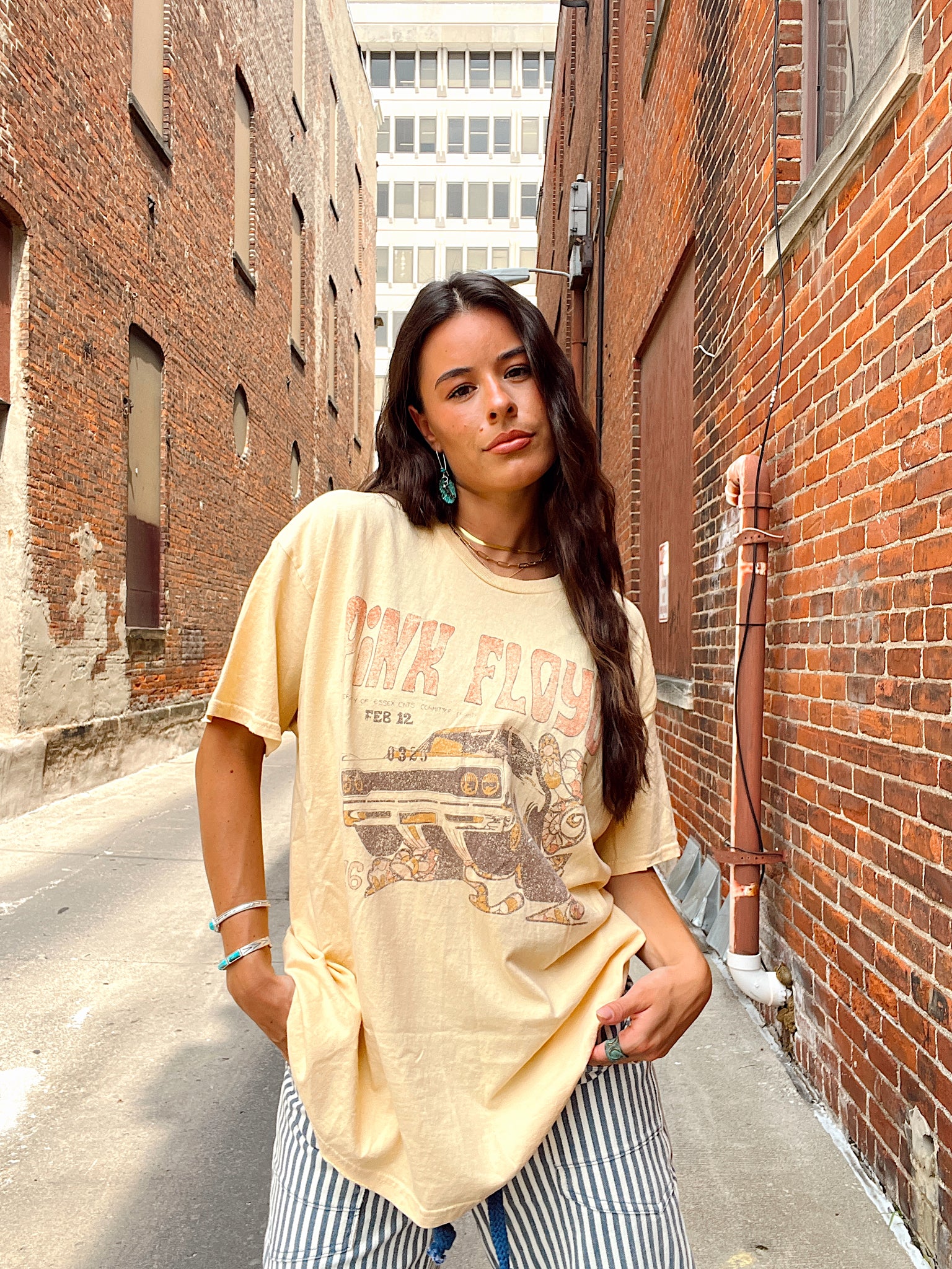 Pink Floyd Gold Graphic Tee