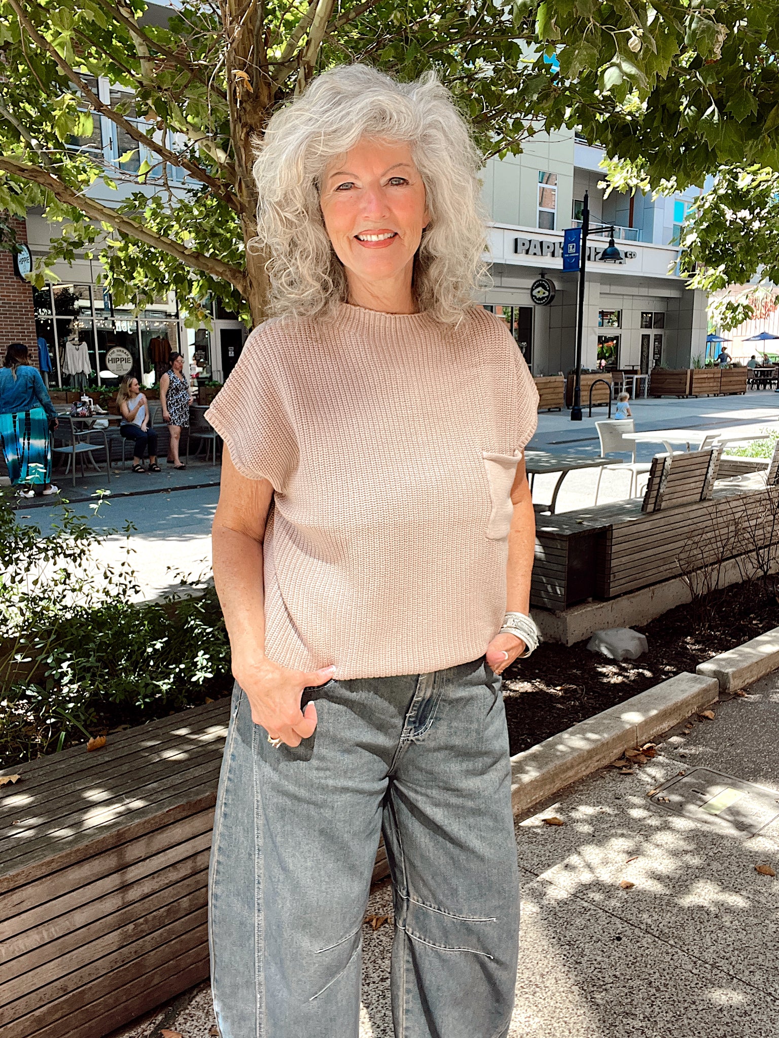 Mock Neck Short Sleeve Sweater