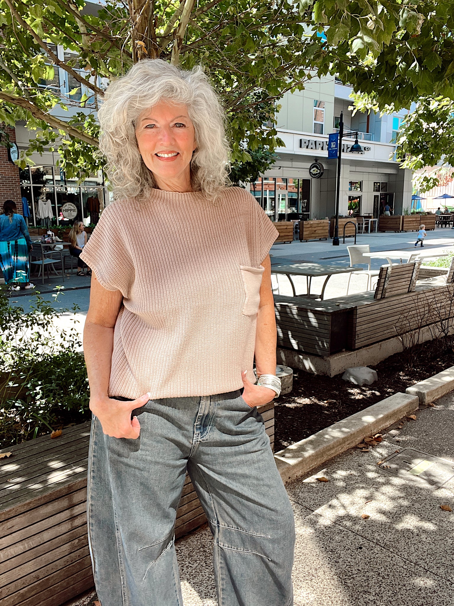 Mock Neck Short Sleeve Sweater
