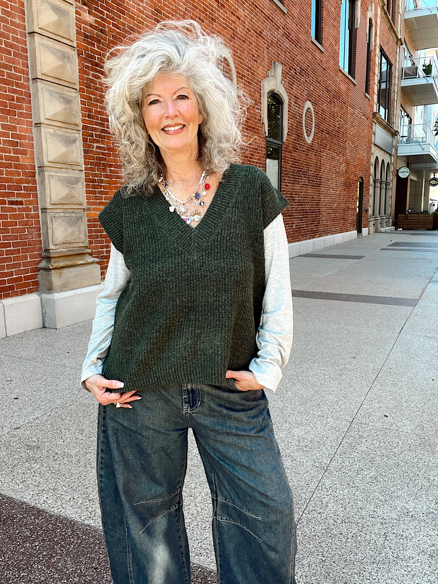 Fall is Near Olive Sweater Vest