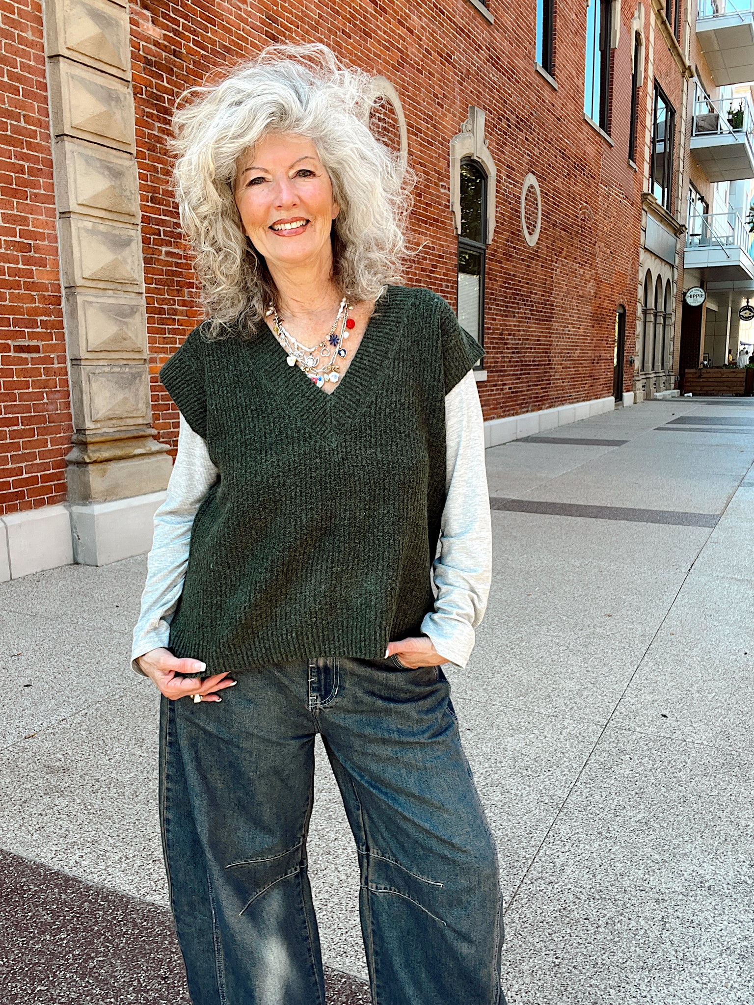 Fall is Near Olive Sweater Vest