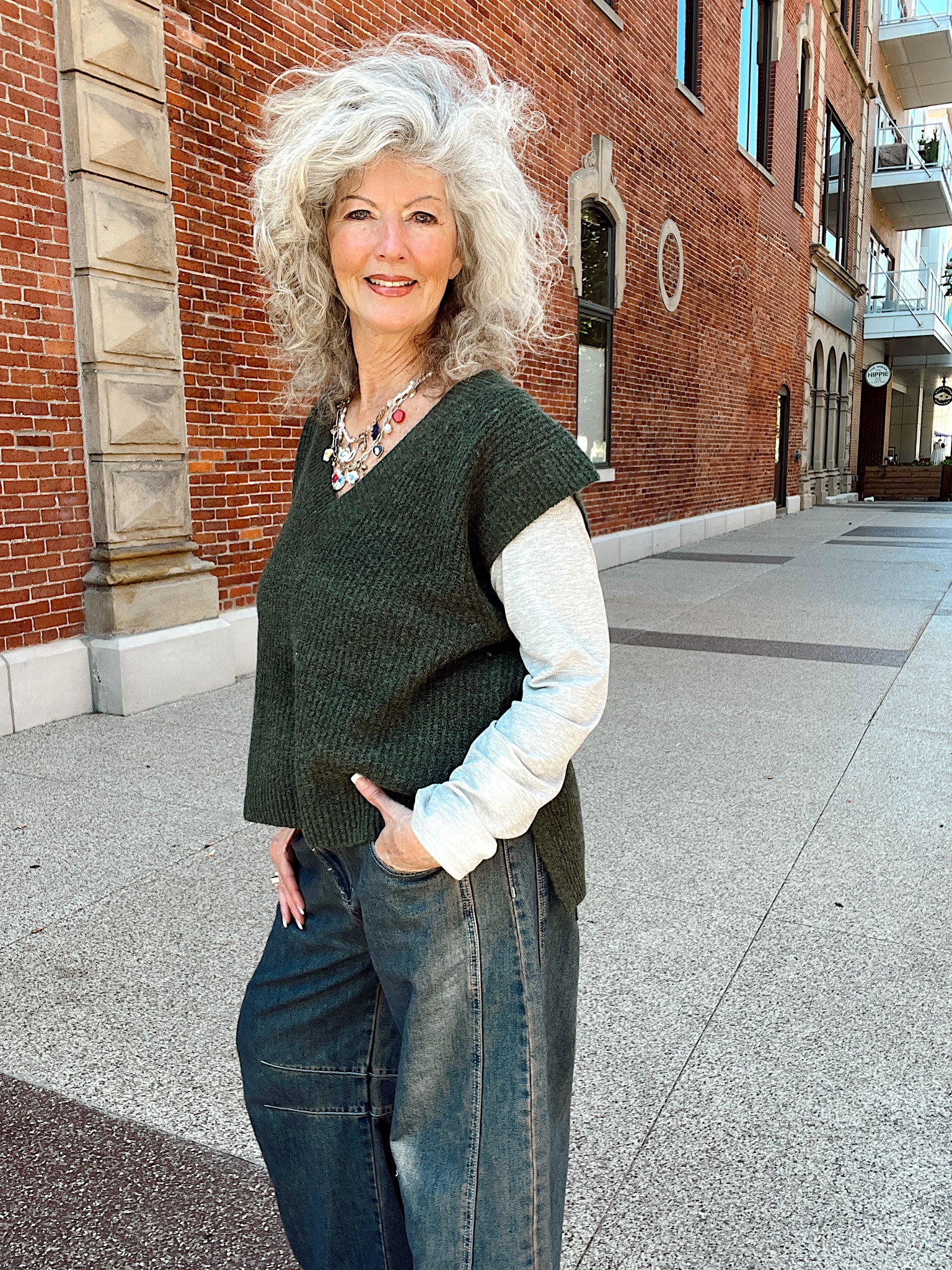 Fall is Near Olive Sweater Vest