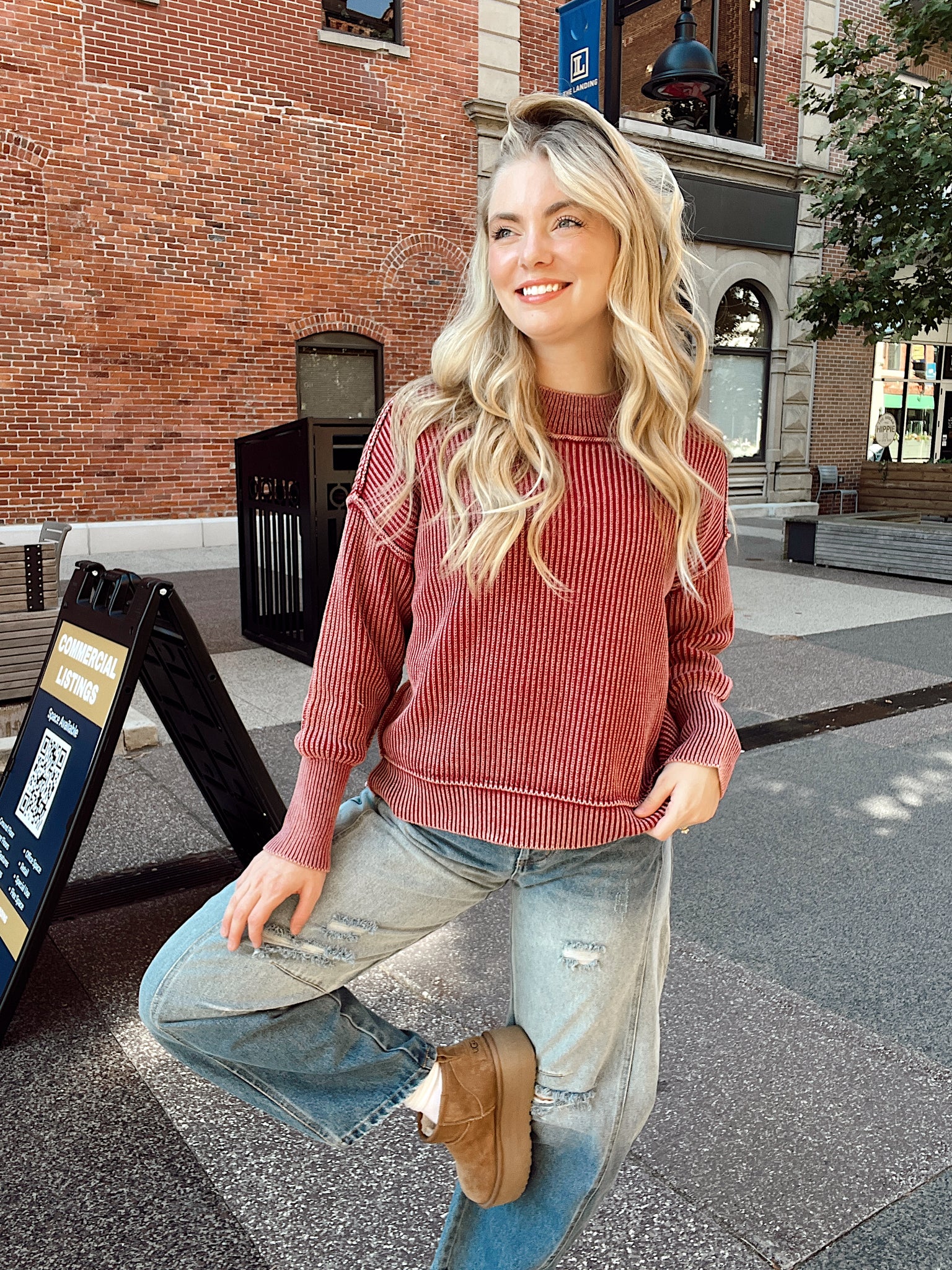 Feeling Mellow Cabernet Sweater