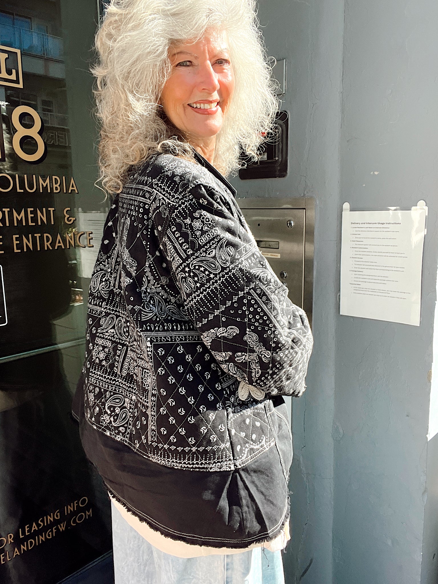 Midnight Kiss Quilted Denim Jacket