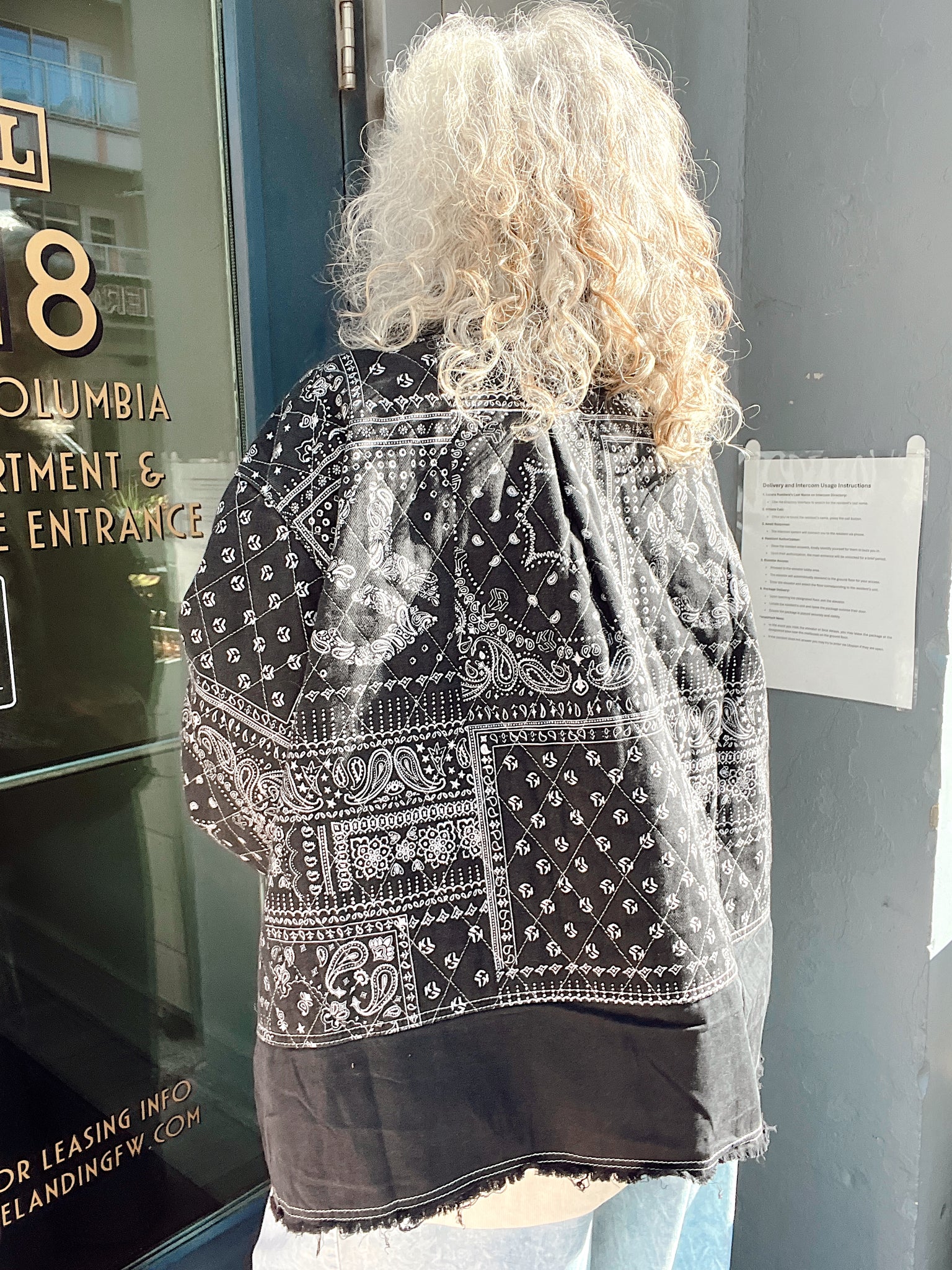 Midnight Kiss Quilted Denim Jacket