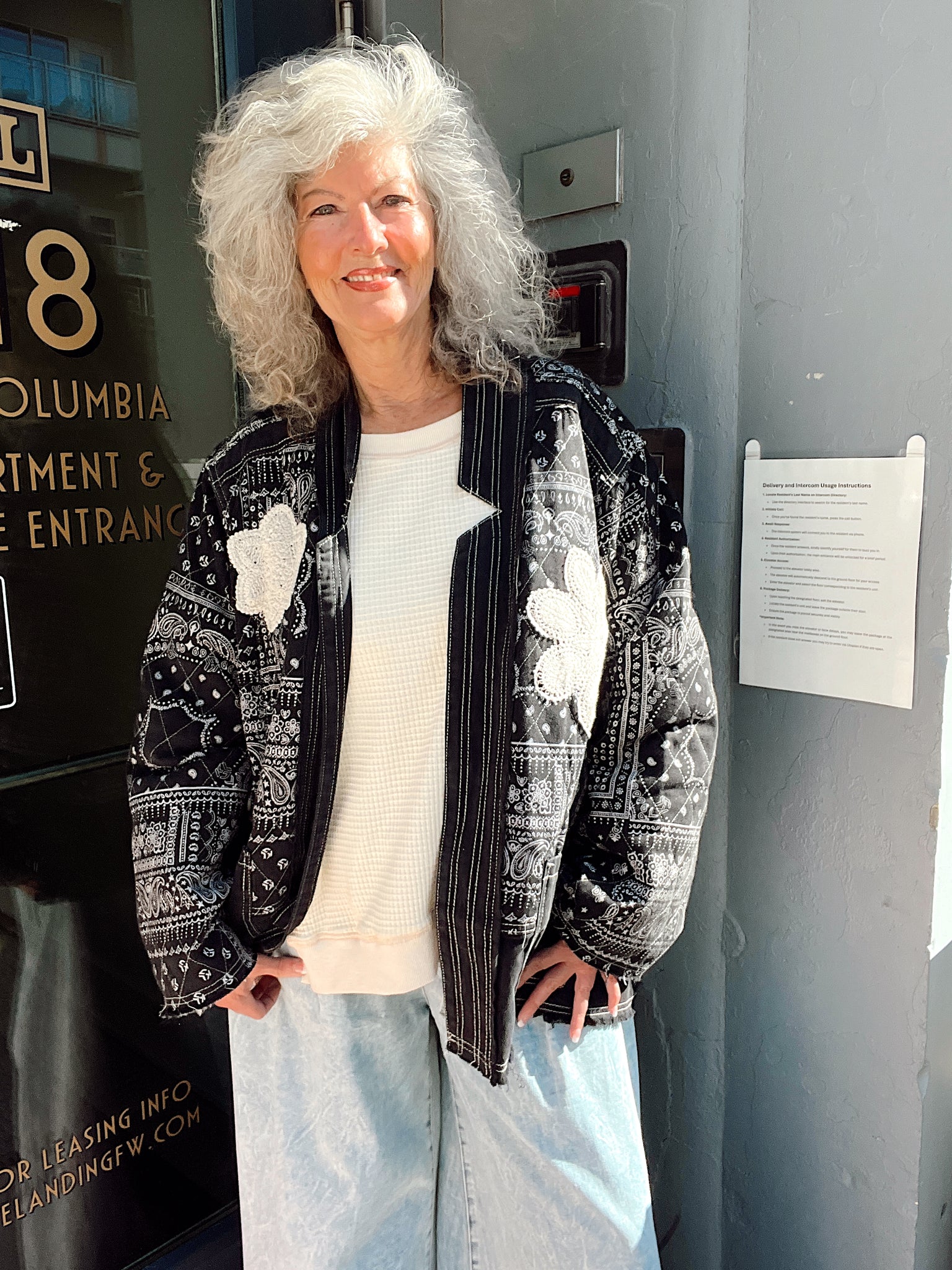 Midnight Kiss Quilted Denim Jacket