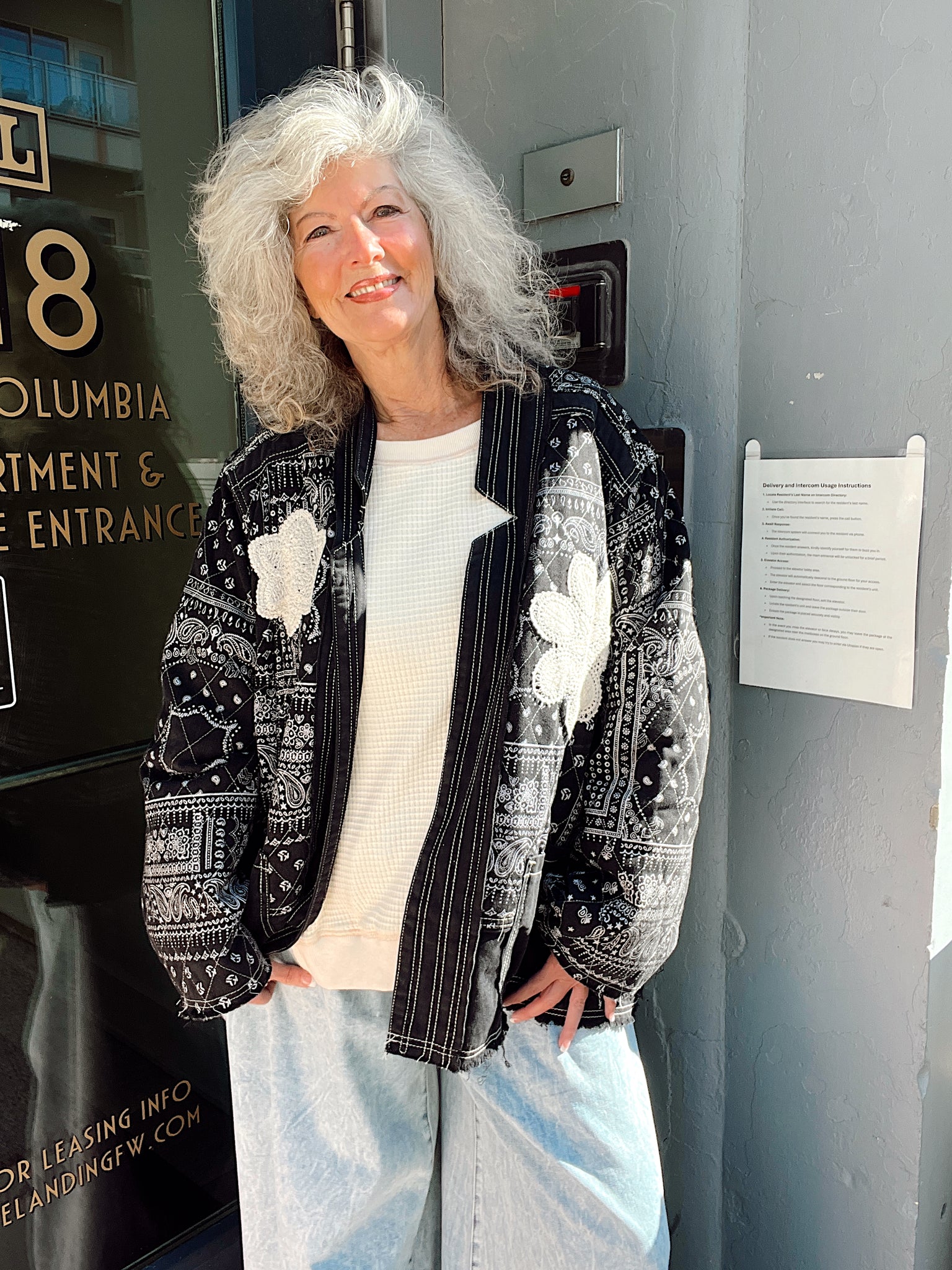 Midnight Kiss Quilted Denim Jacket