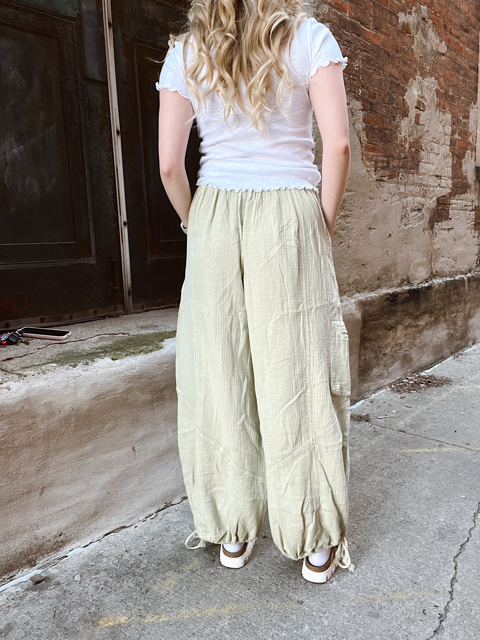 No Bad Days Sage Wide Leg Pants