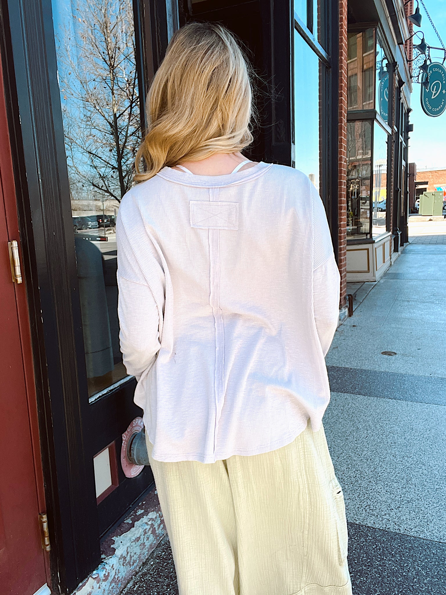 All Love Lavender Ribbed Top
