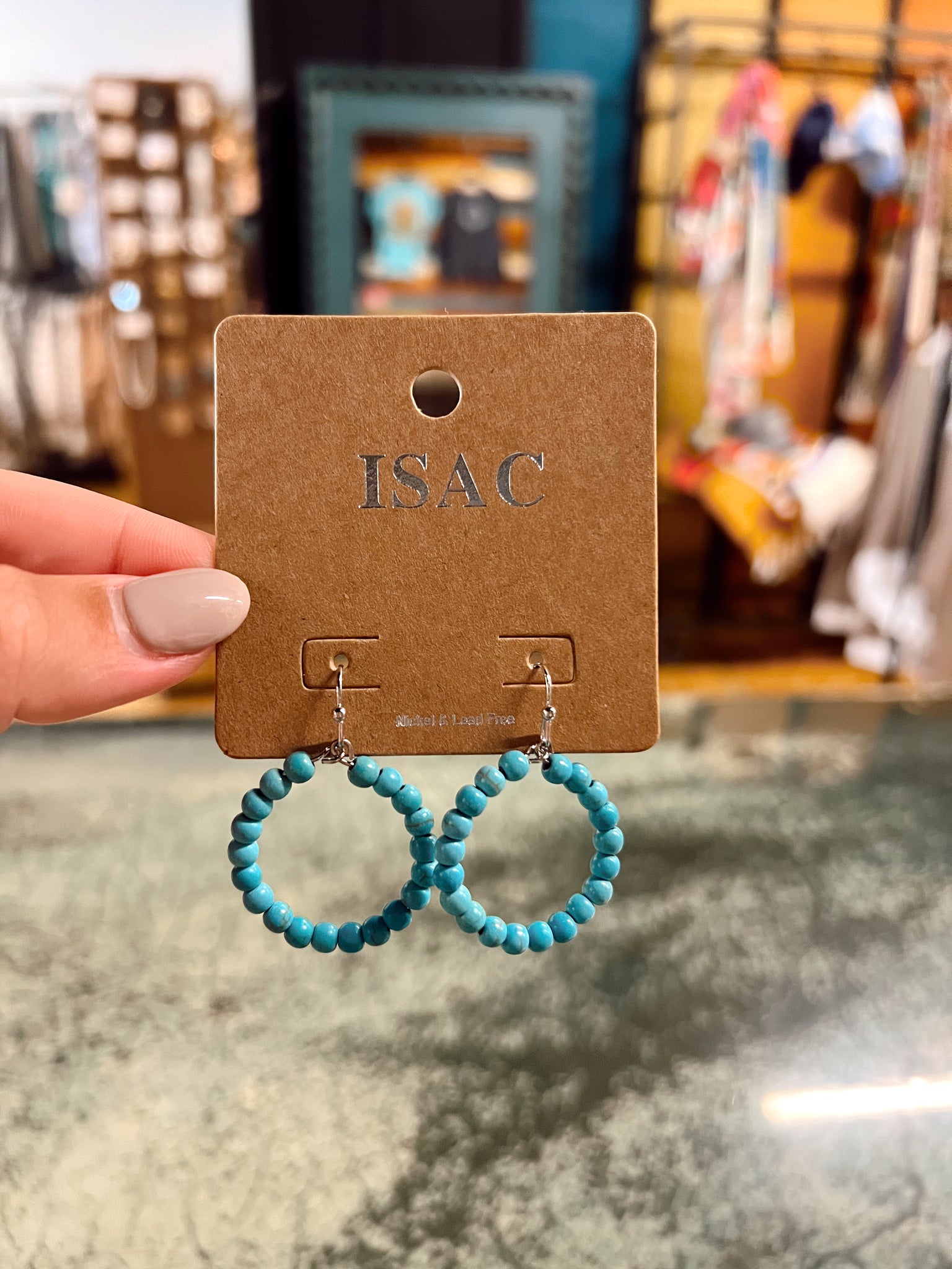 Turquoise Beaded Earrings