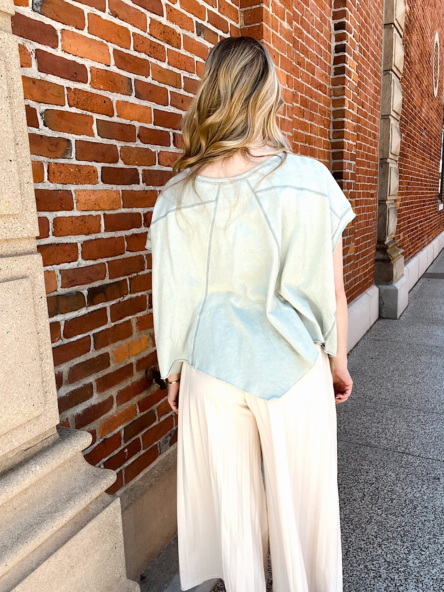 Crushin' Sage Mineral Washed Top