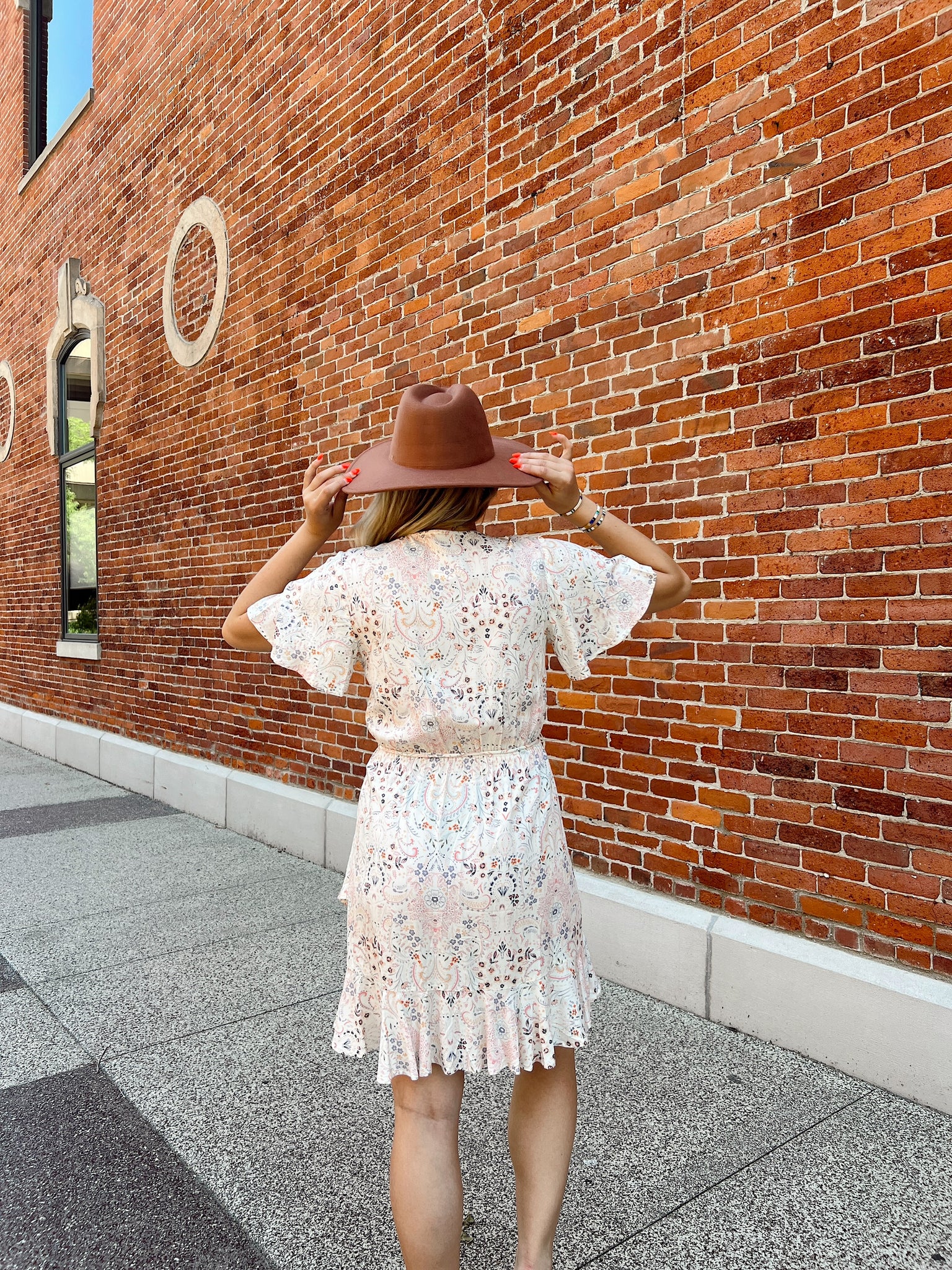 FINAL SALE- Ready Or Not Natural Floral Dress