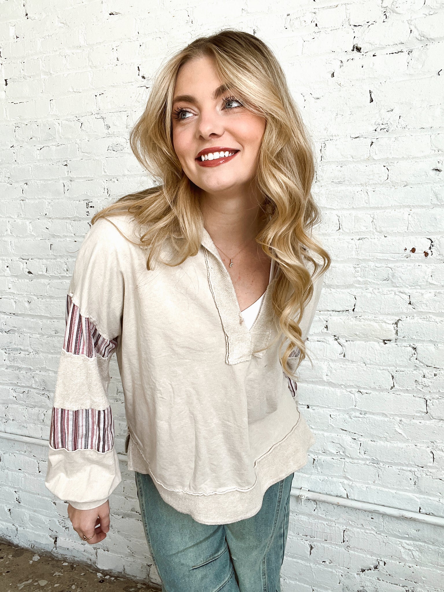 FINAL SALE Be My Baby Cream Top