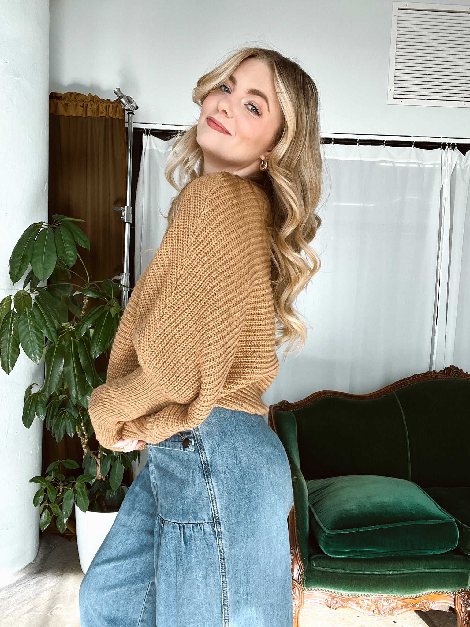 FINAL SALE Keep You Around Mustard Sweater