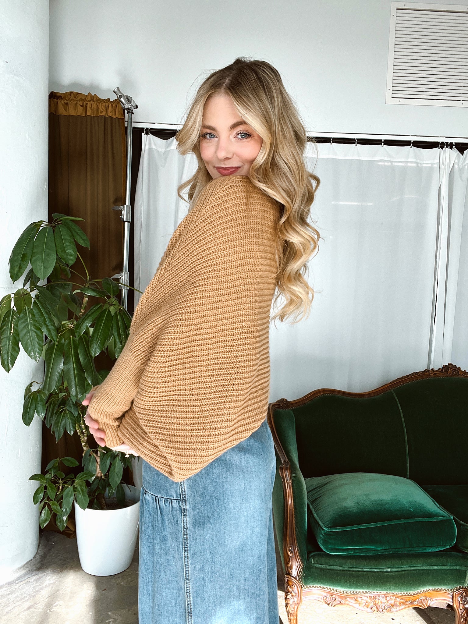 FINAL SALE Keep You Around Mustard Sweater