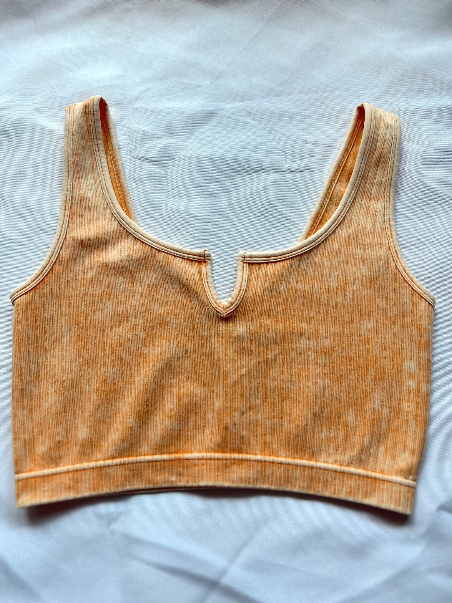 Real One Yellow Gold Ribbed Tank