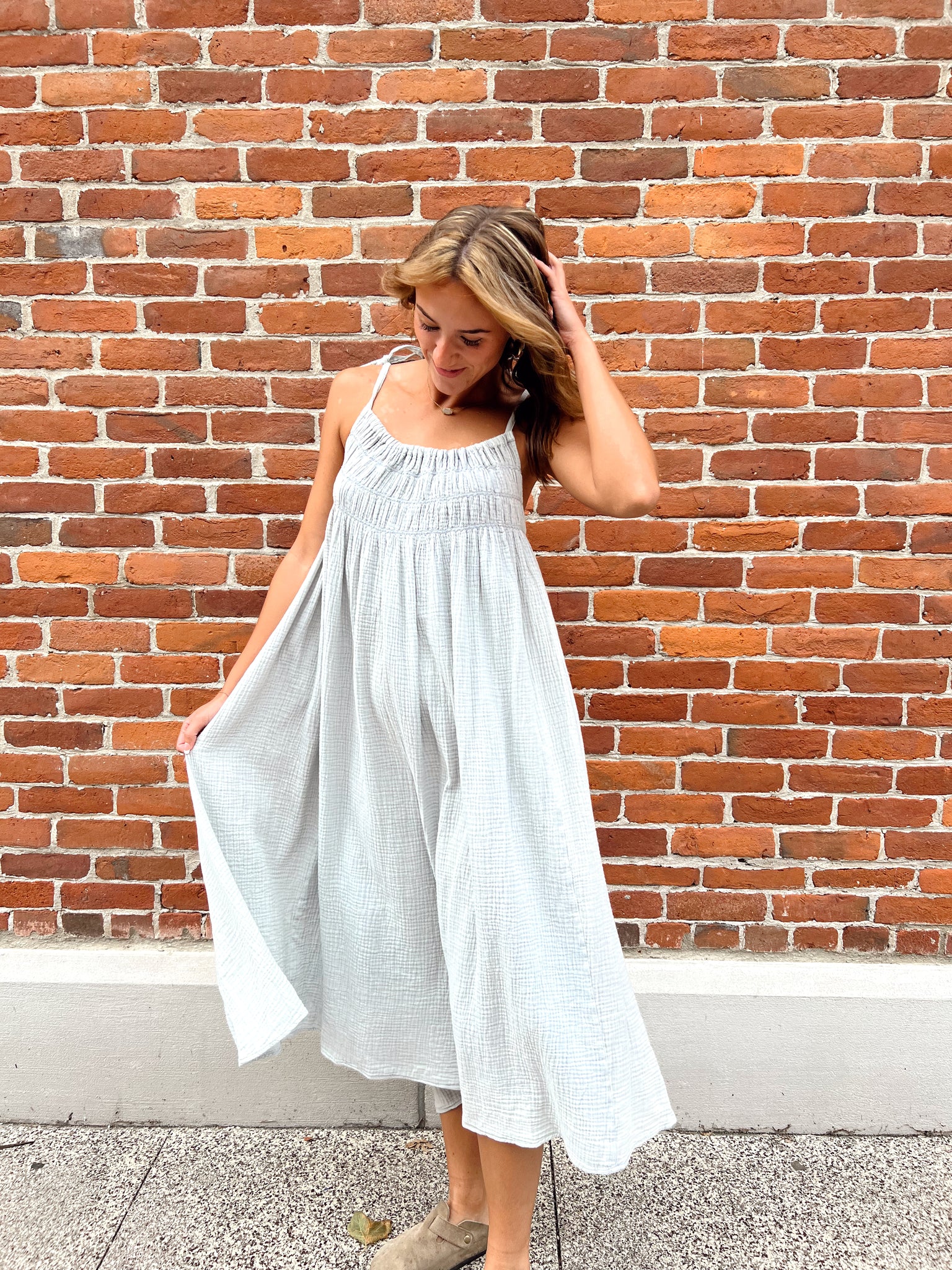 FINAL SALE- Raleigh Blue Midi Dress