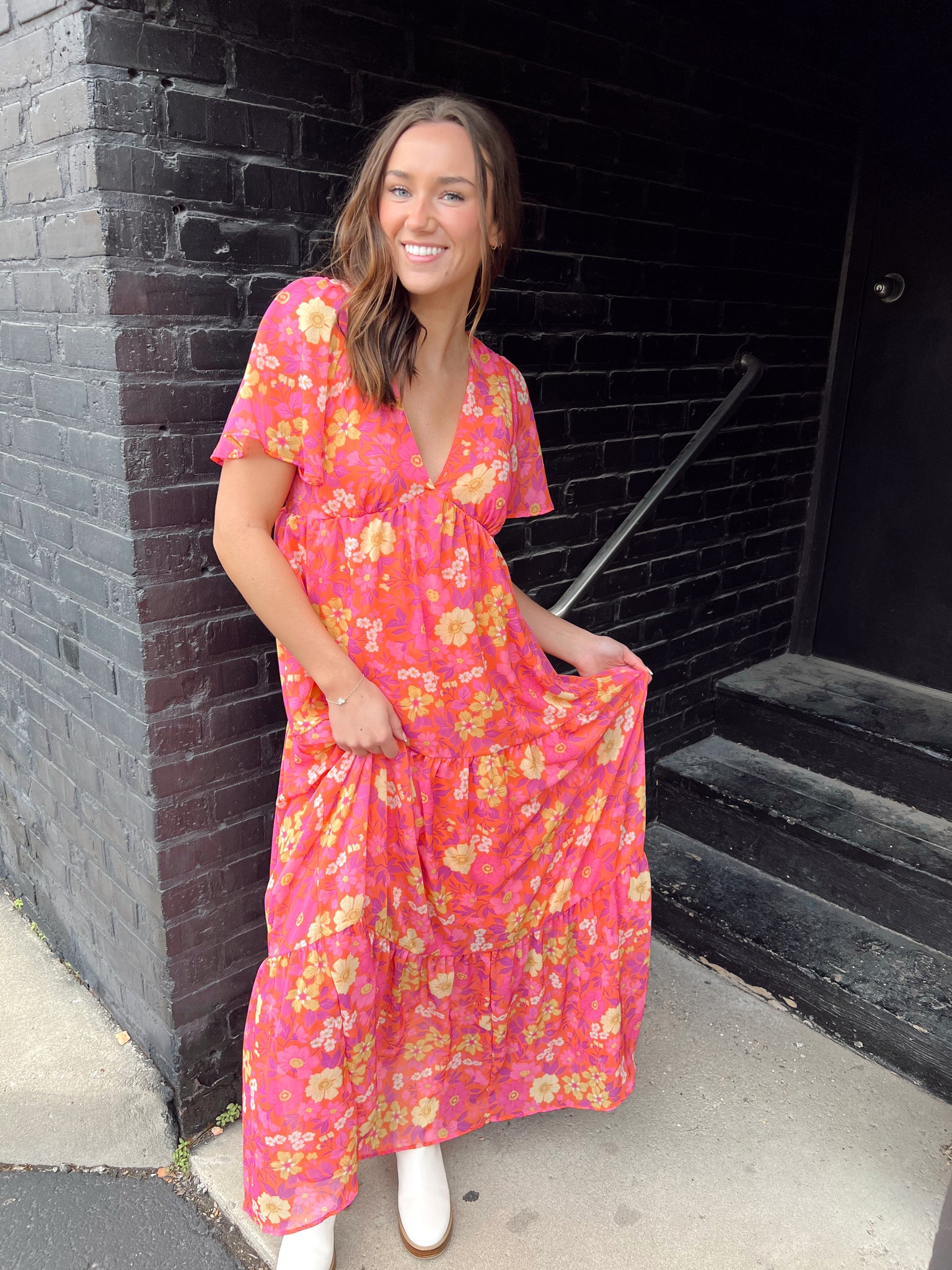 FINAL SALE- Morning In Miami Fuchsia Maxi Dress