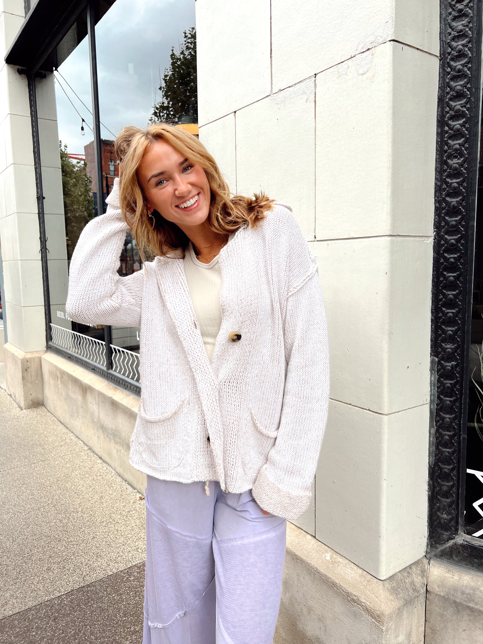 Seven Wishes Ecru Cardigan