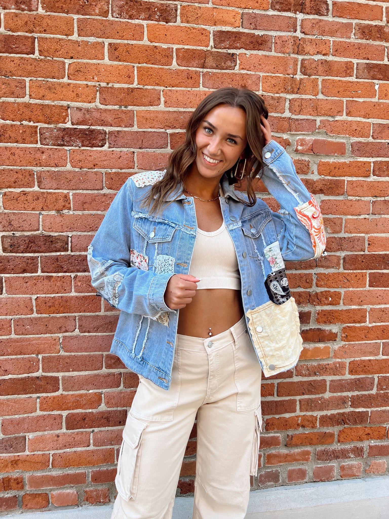 Lorelei Patchwork Denim Jacket
