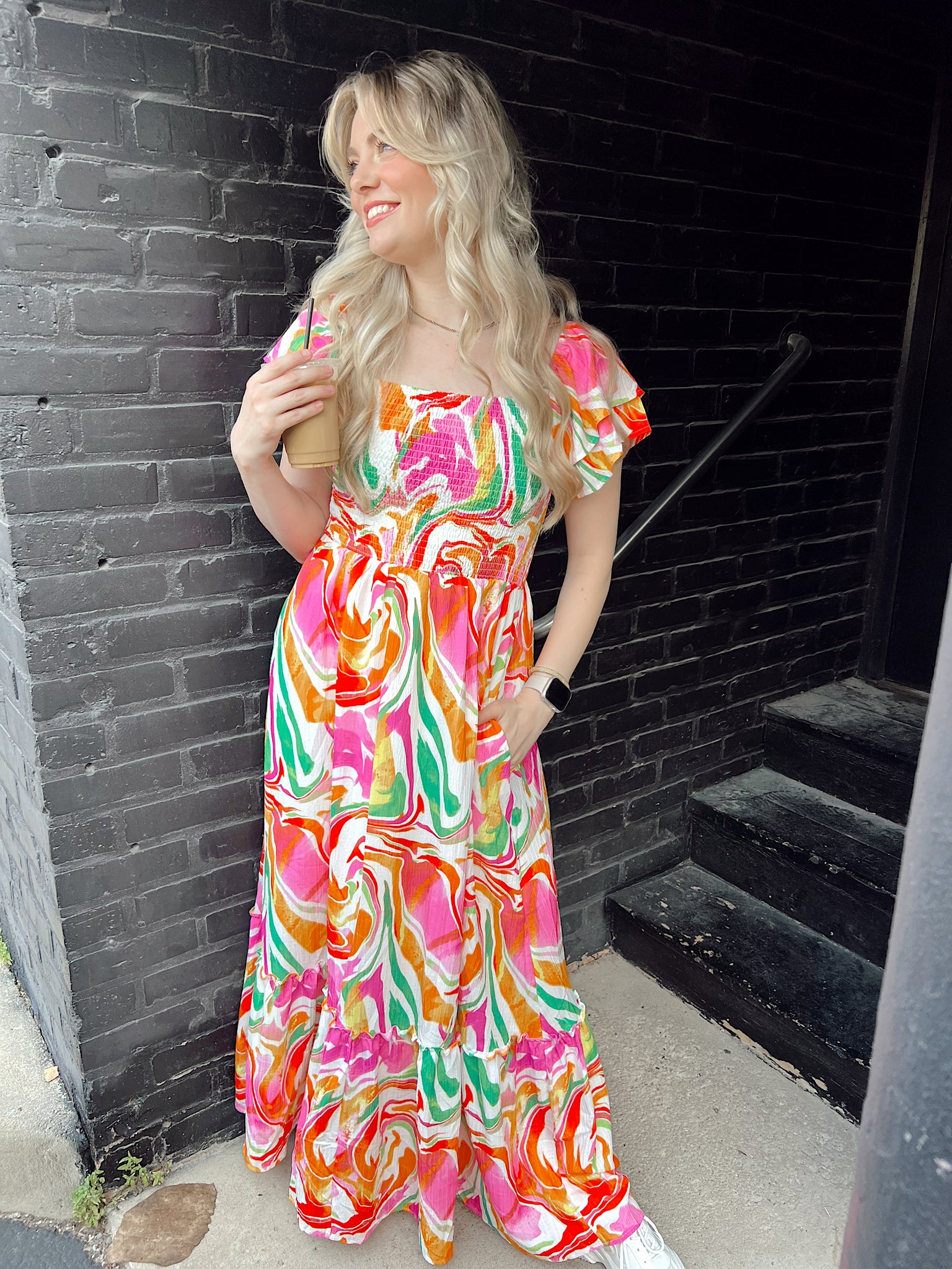 FINAL SALE- Sierra Hills Pink Maxi Dress