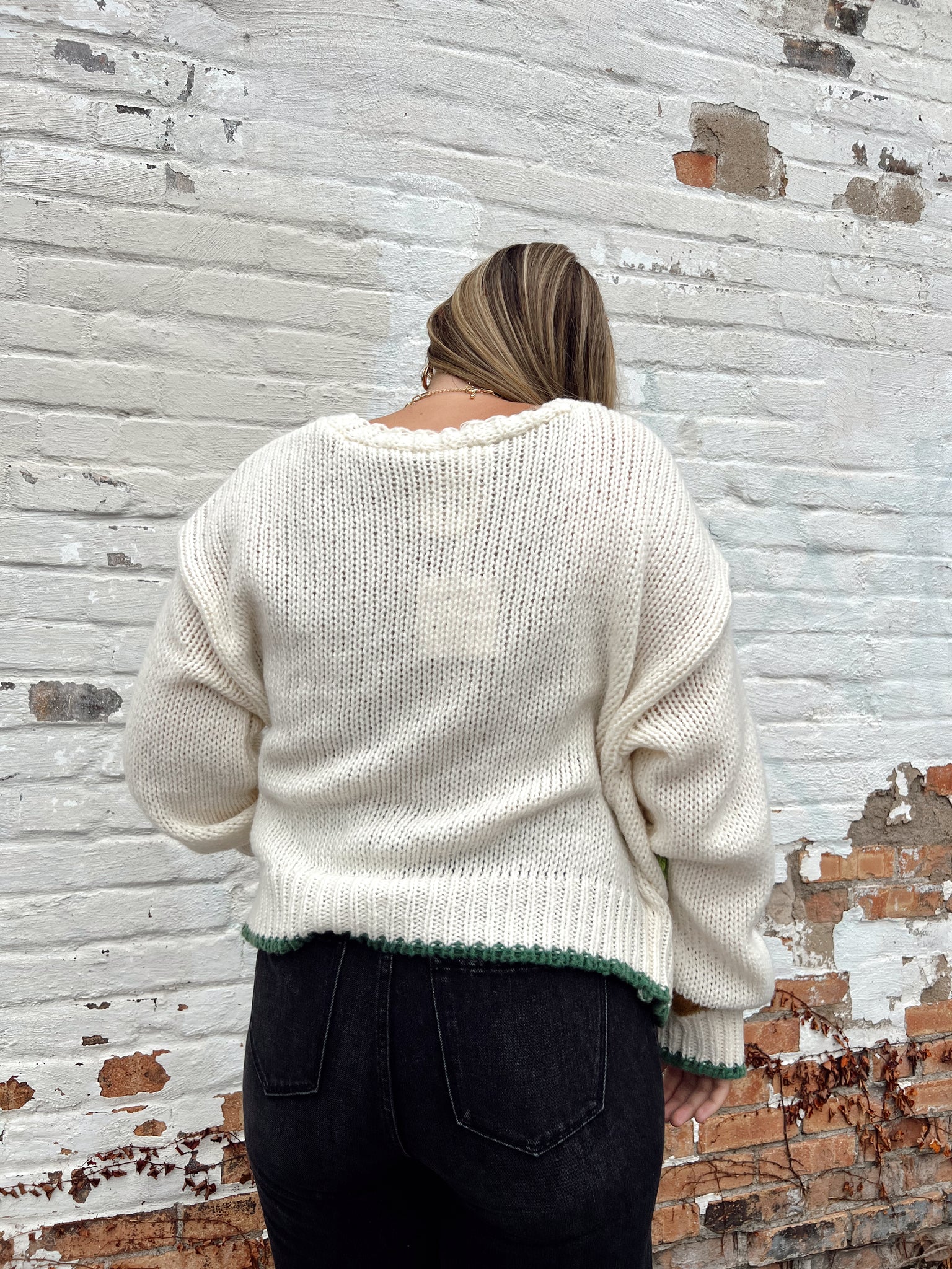 Winnie Ivory Floral Cardigan
