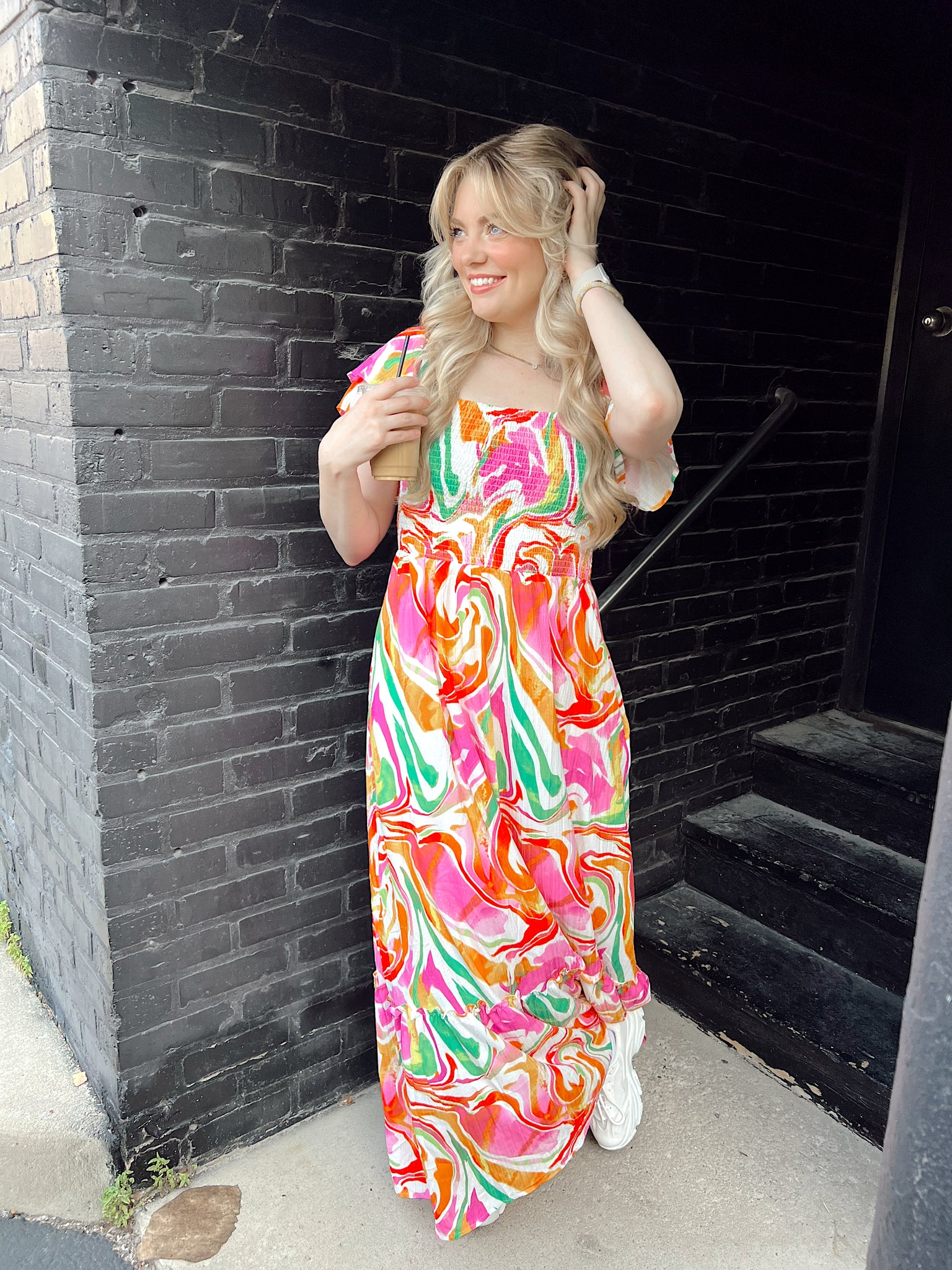 FINAL SALE- Sierra Hills Pink Maxi Dress