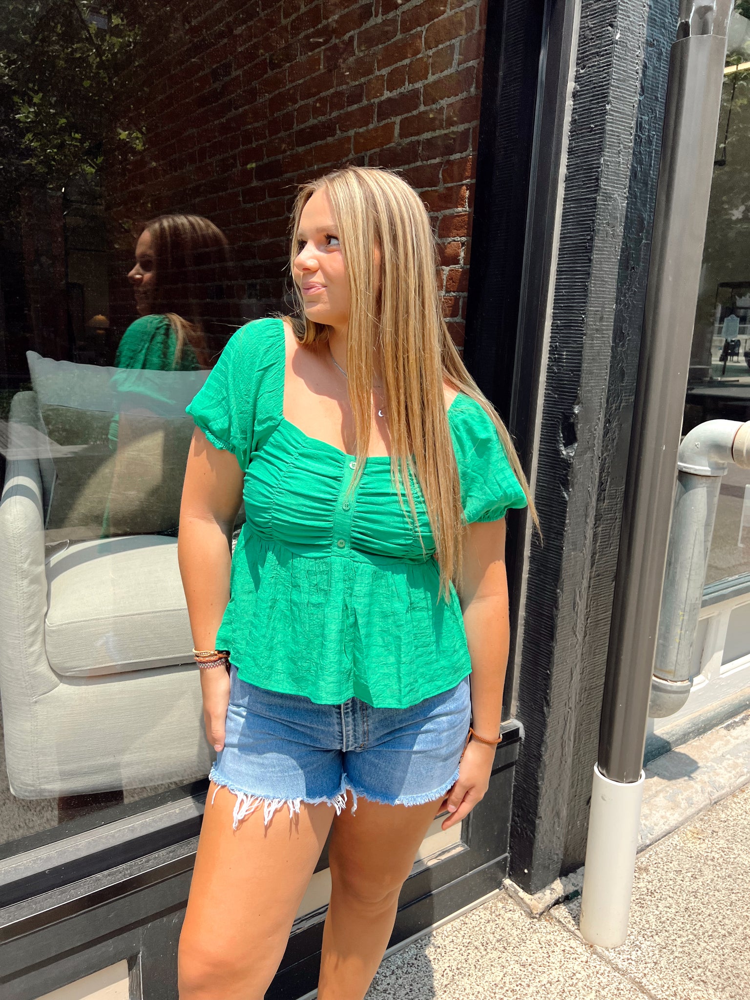 Kelly Forest Woven Top