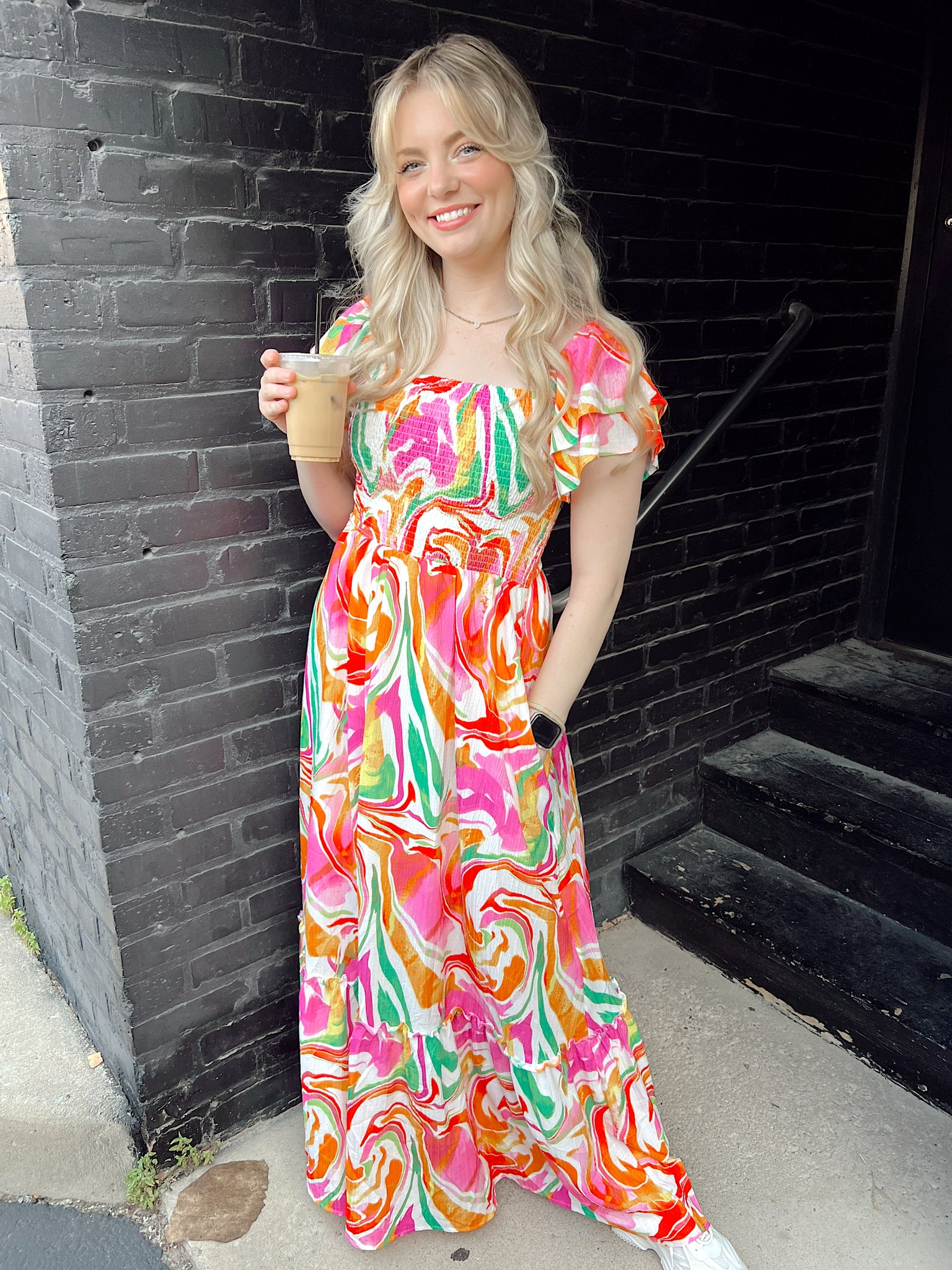 FINAL SALE- Sierra Hills Pink Maxi Dress