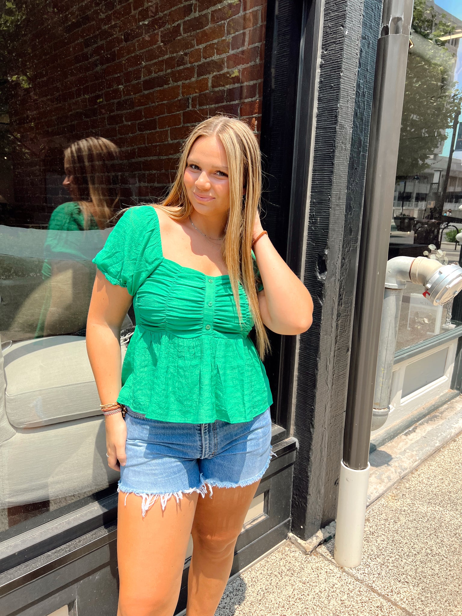 Kelly Forest Woven Top
