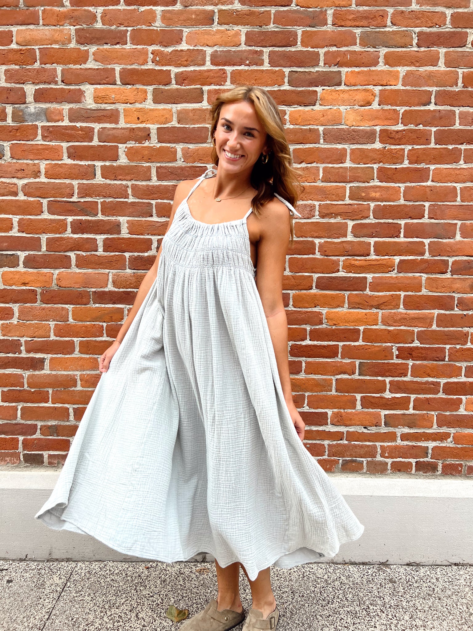 FINAL SALE- Raleigh Blue Midi Dress