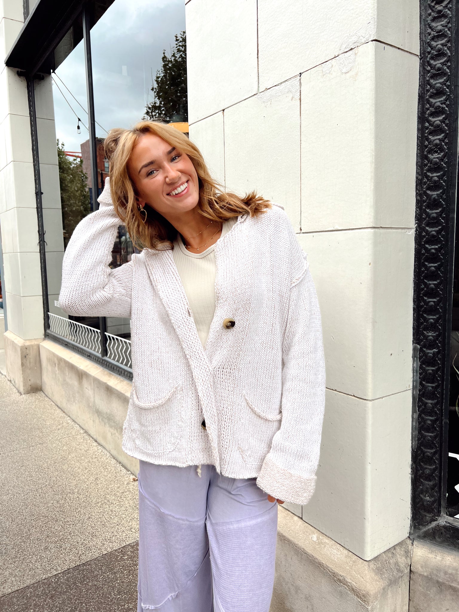 Seven Wishes Ecru Cardigan