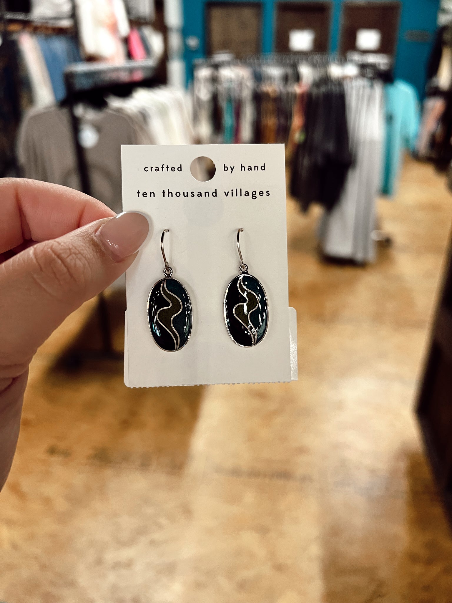 Making Waves Silver Earrings