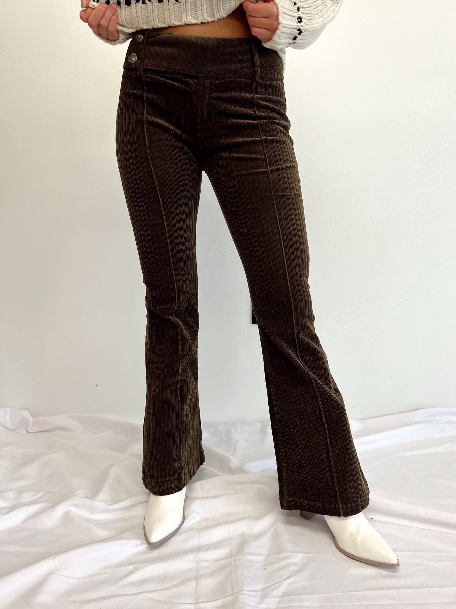 FINAL SALE- Naya Brown Corduroy Flares