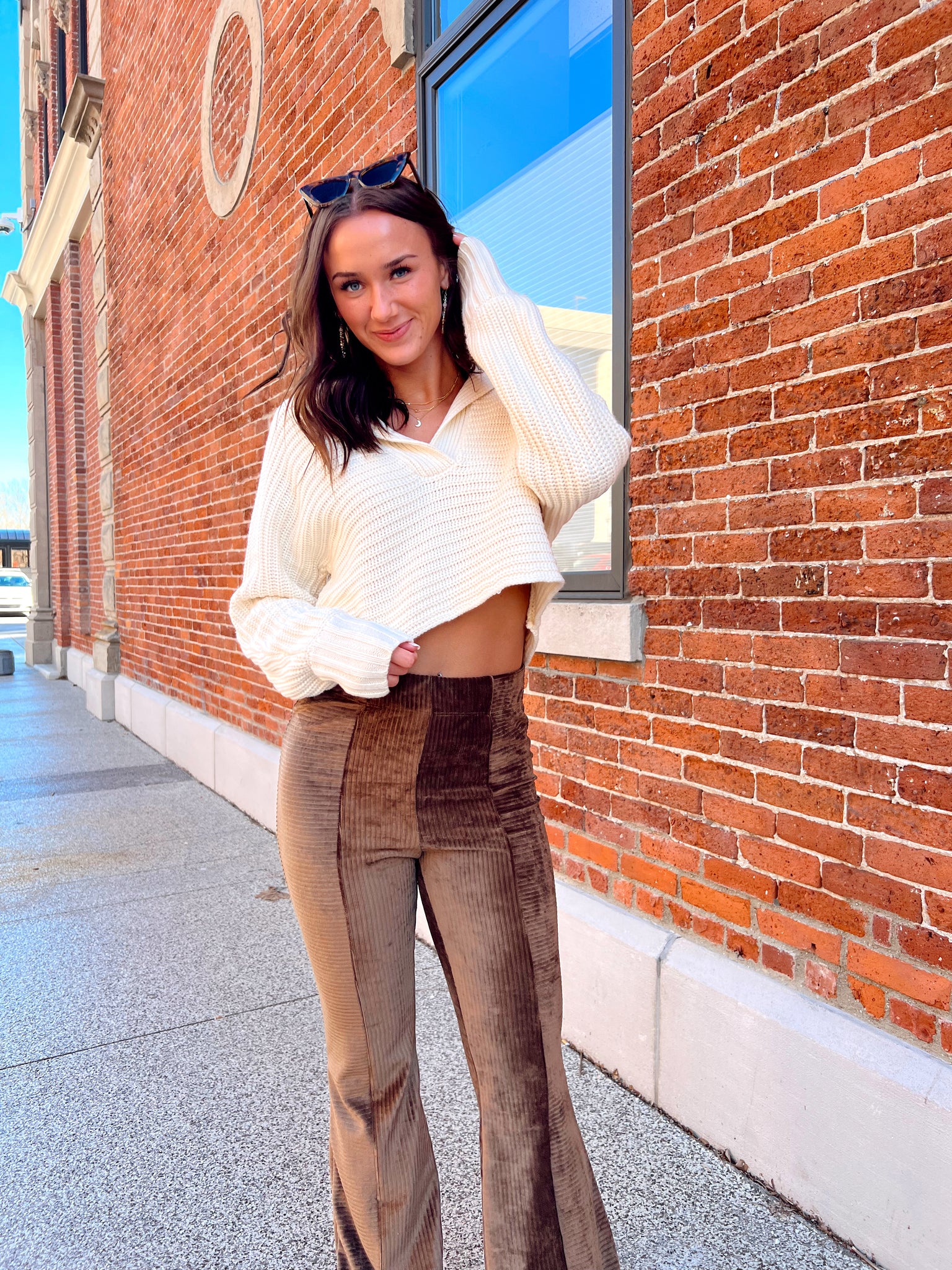 Fresh Start Cream Collared Sweater