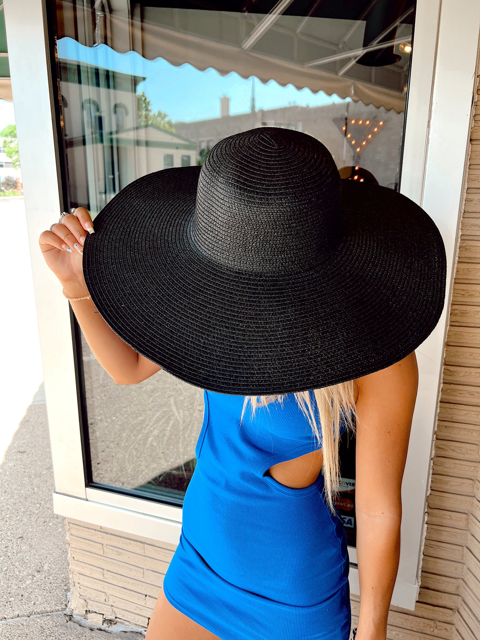 Black Straw Hat