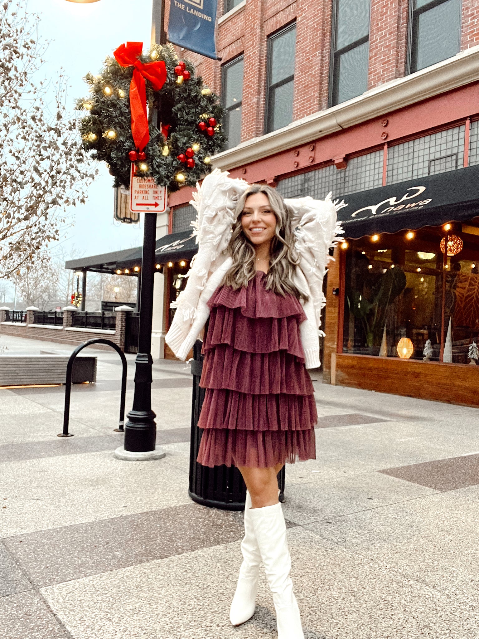 FINAL SALE- Feelin' Frilly Plum Ruffled Tulle Mini Dress