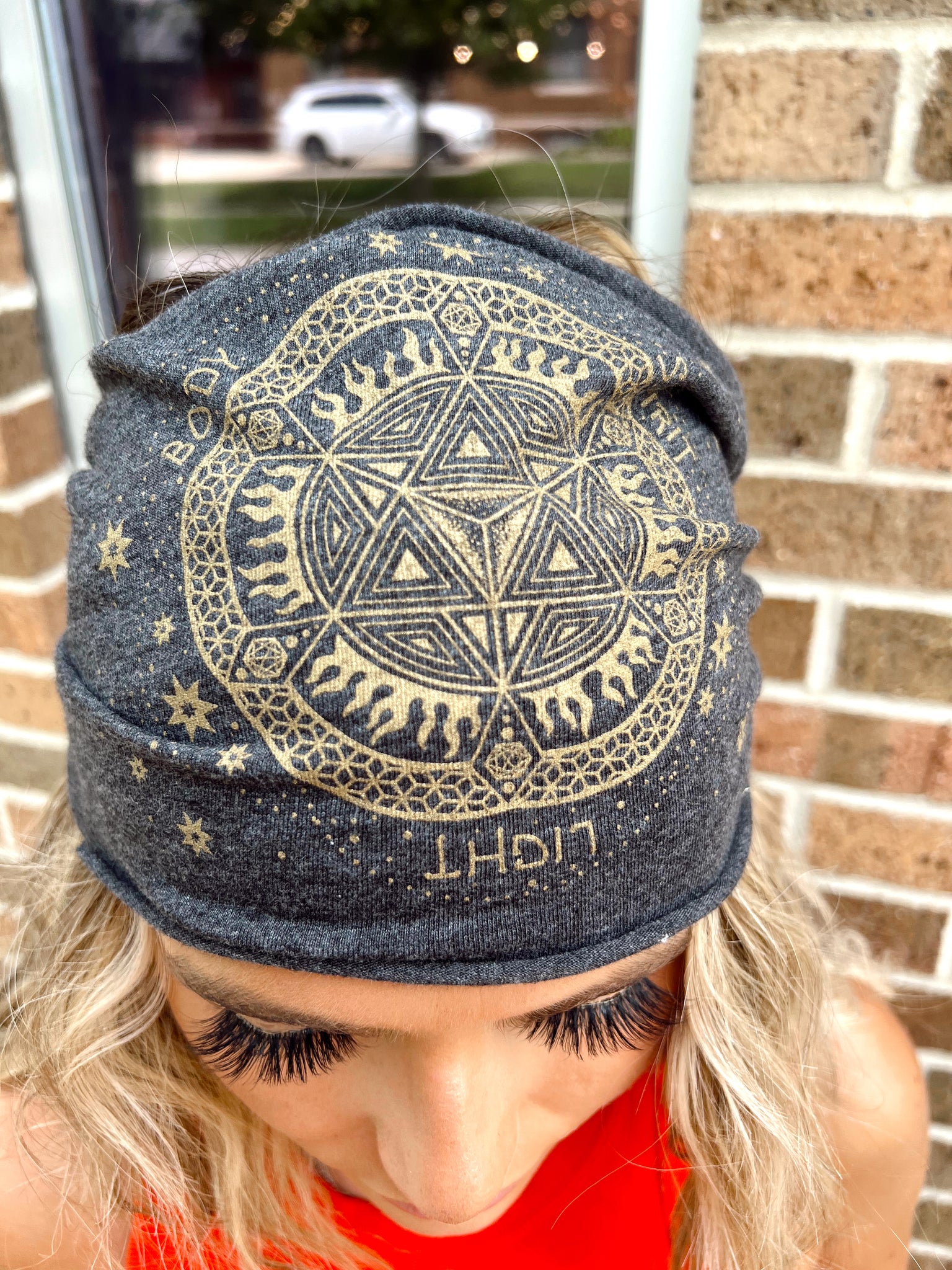 Merkaba Symbol Charcoal Headband