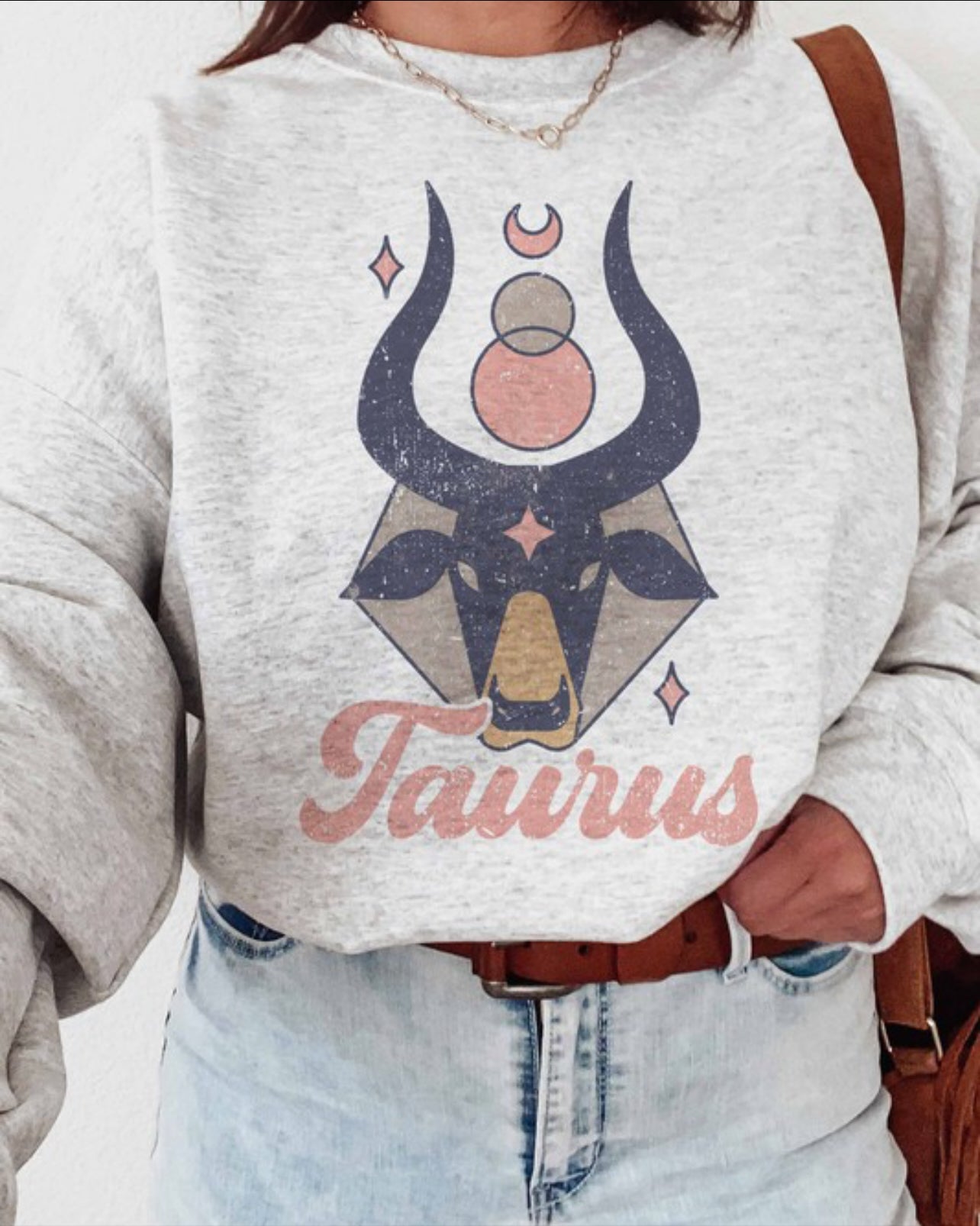Taurus Astrology Heather Grey Sweatshirt