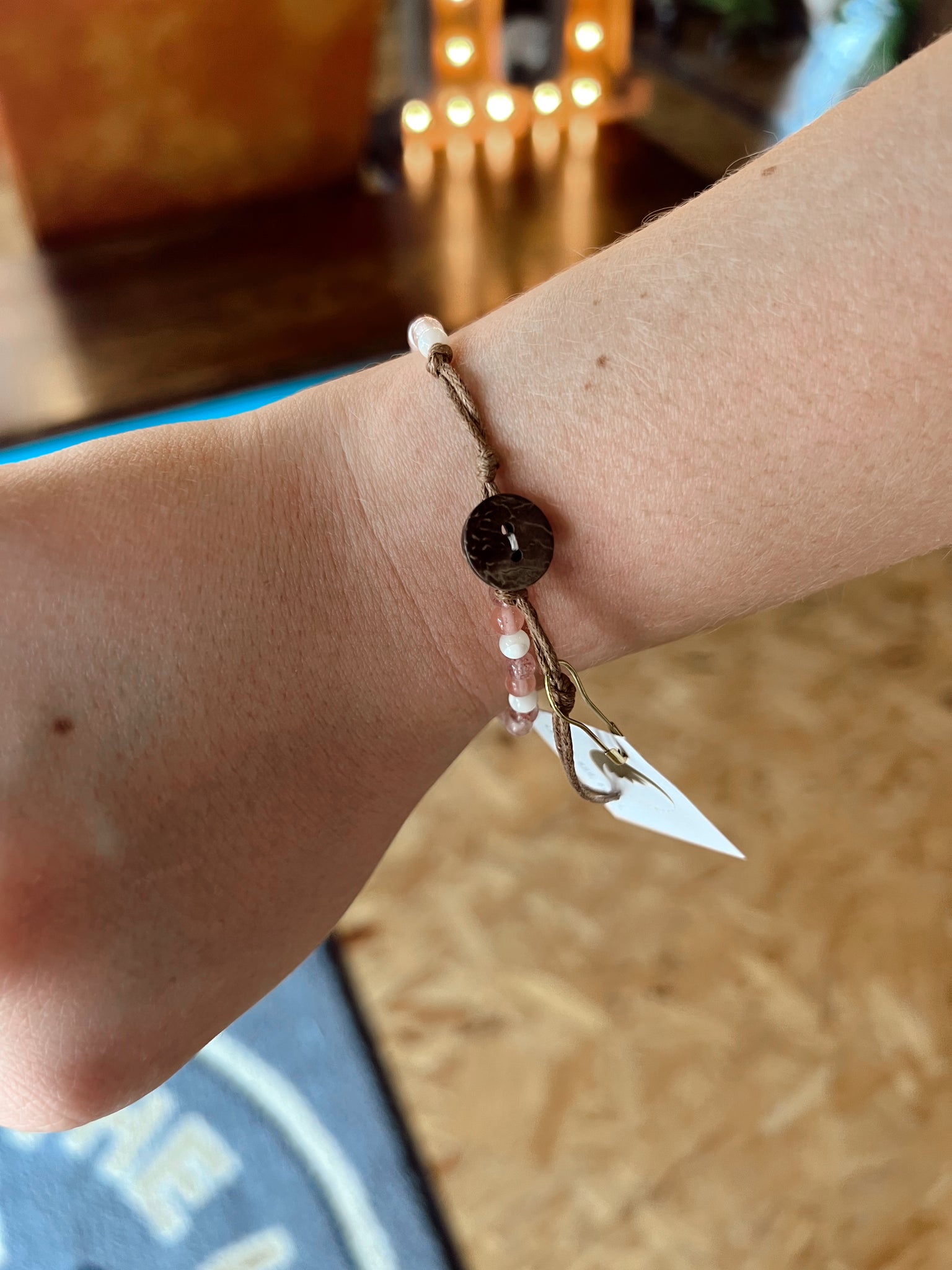 Pink Beaded Chakra Bracelet