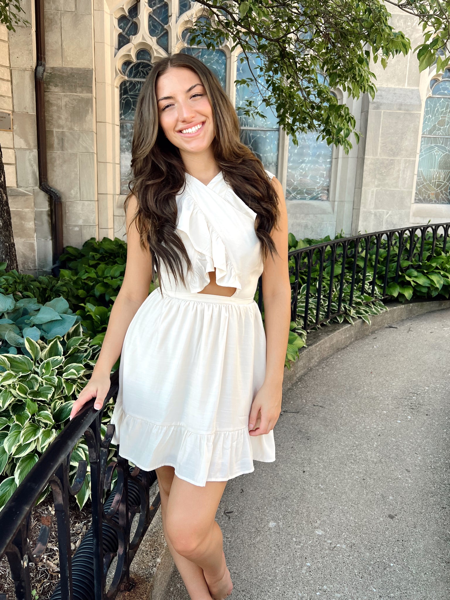 FINAL SALE- Summer Solstice Ivory Mini Dress