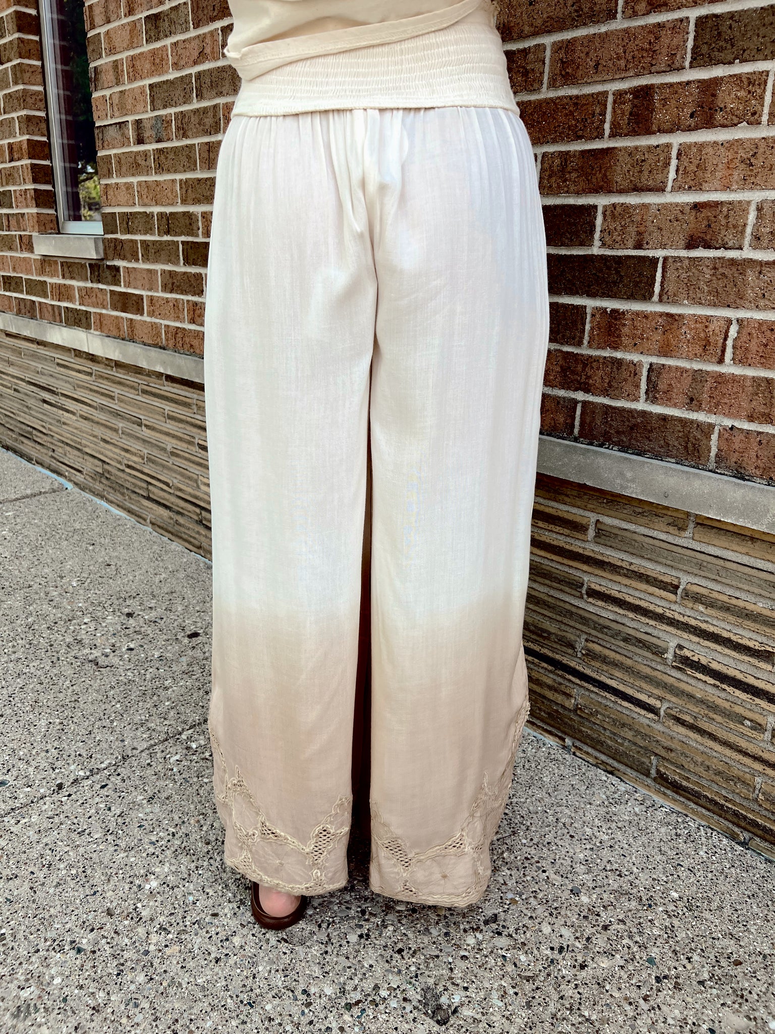 FINAL SALE- Coachella Cream Pants