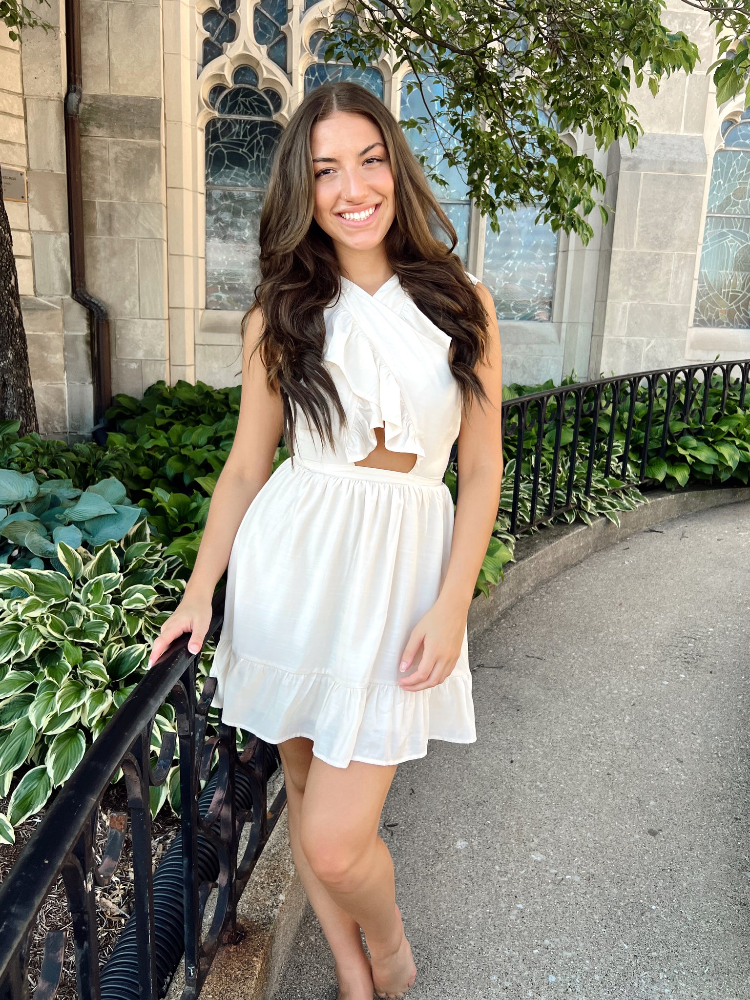 FINAL SALE- Summer Solstice Ivory Mini Dress