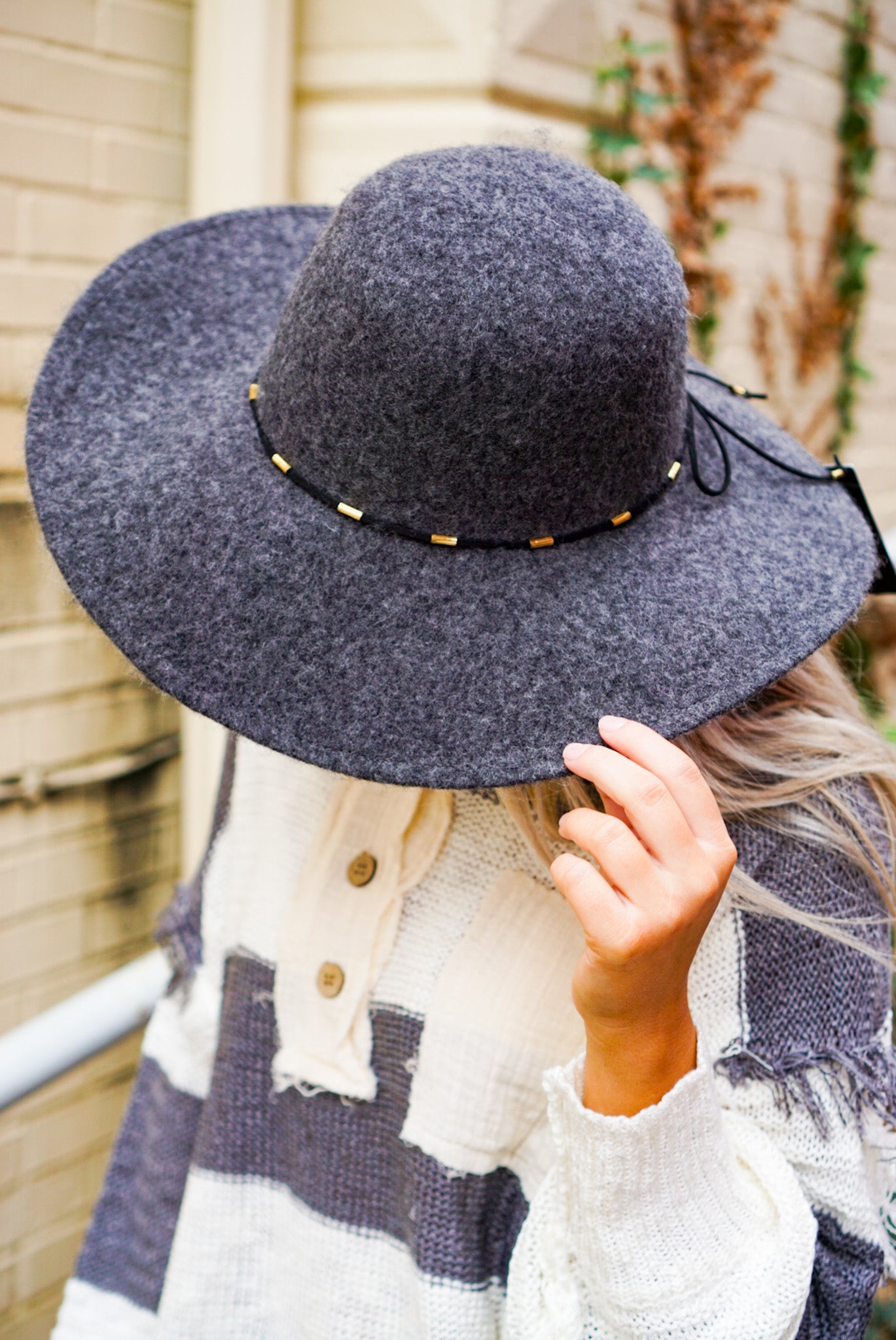 Grey Wool Hat