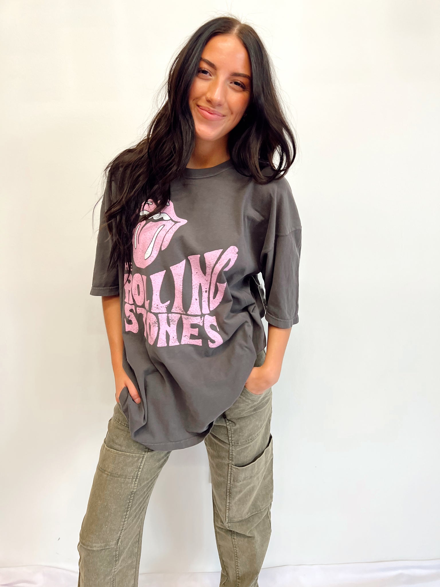 The Rolling Stones Charcoal Tee