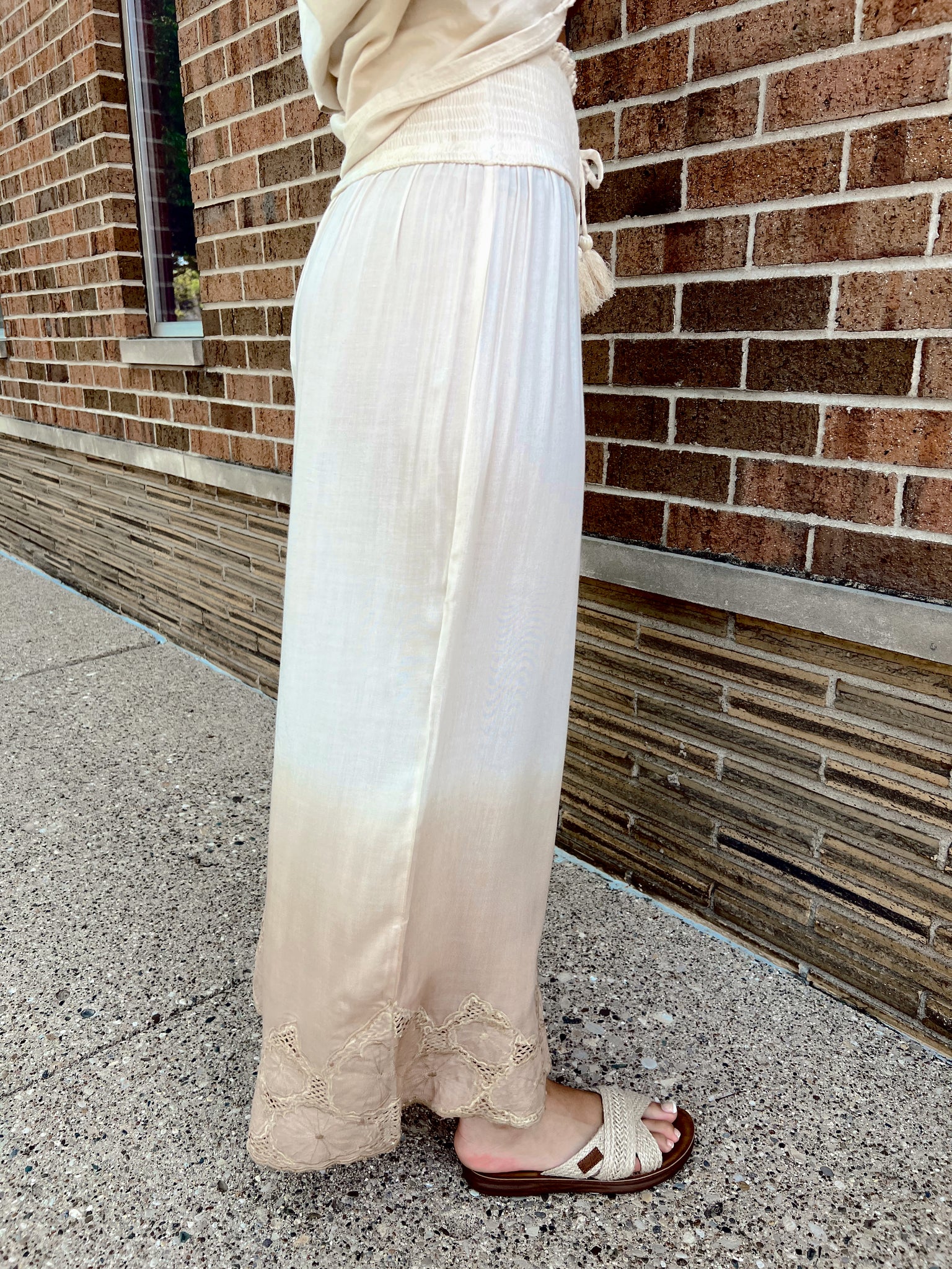 FINAL SALE- Coachella Cream Pants