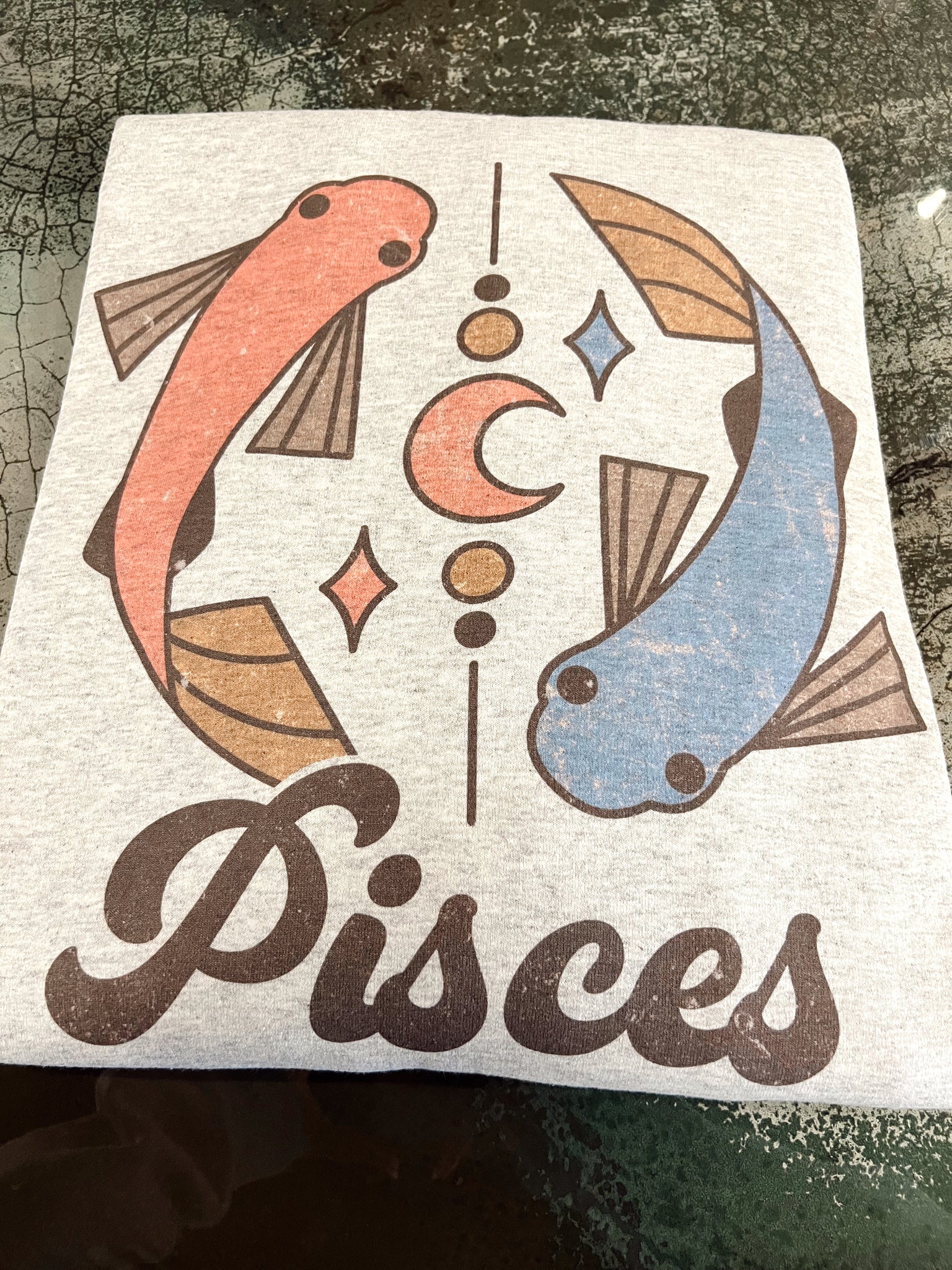 Pisces Astrology Heather Grey Sweatshirt