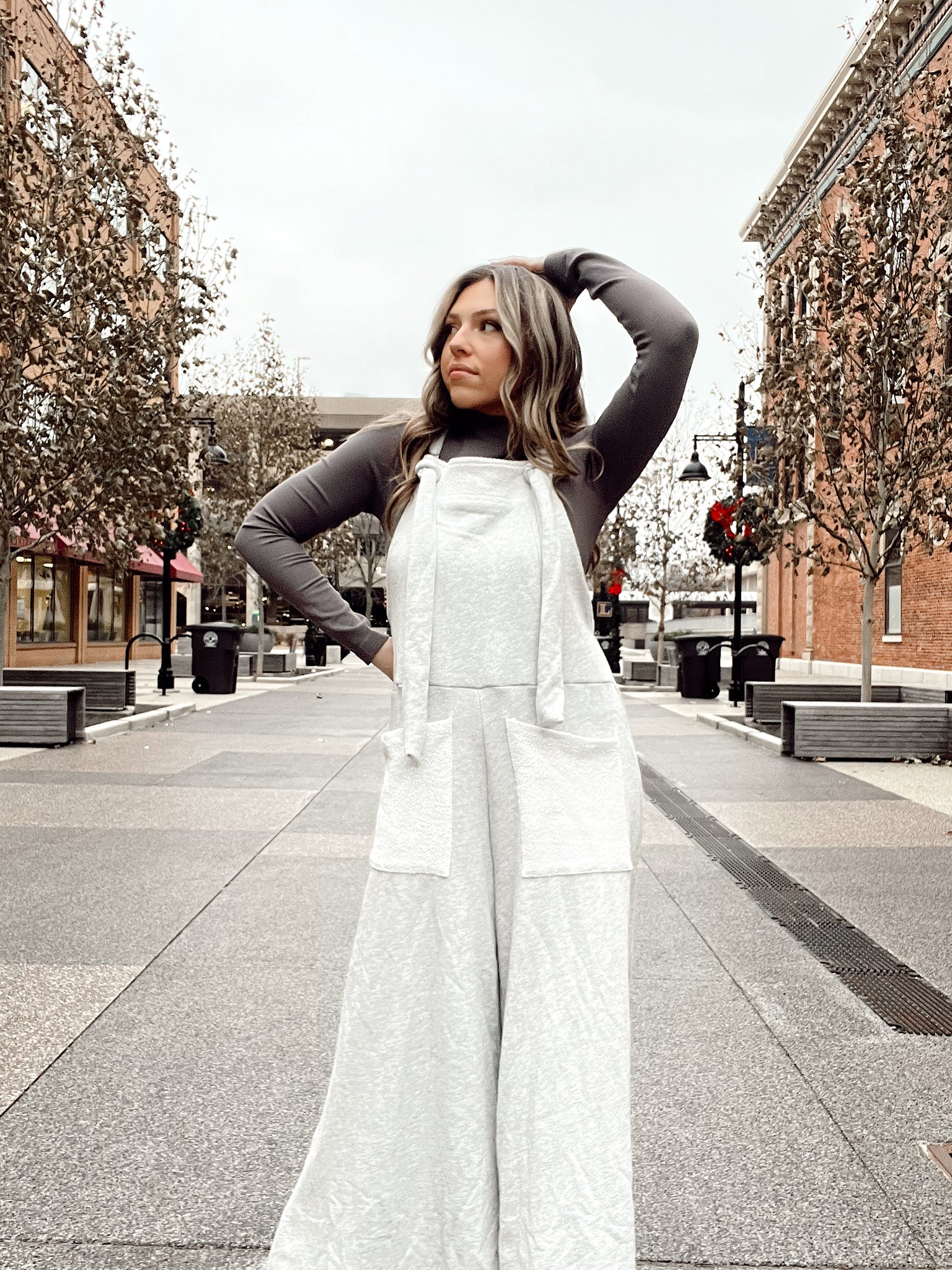 Out Of Your League Grey Jumpsuit