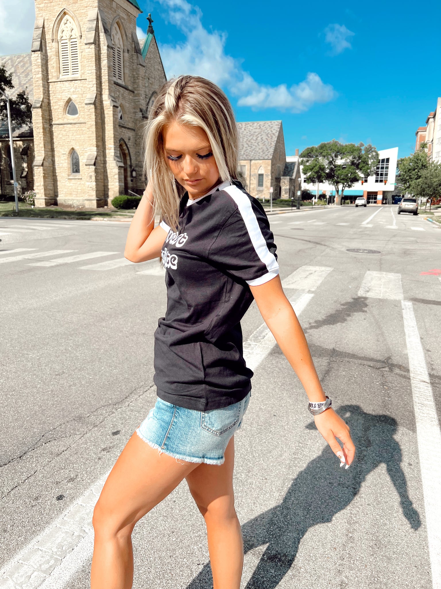 Never Lost A Tailgate Black Tee
