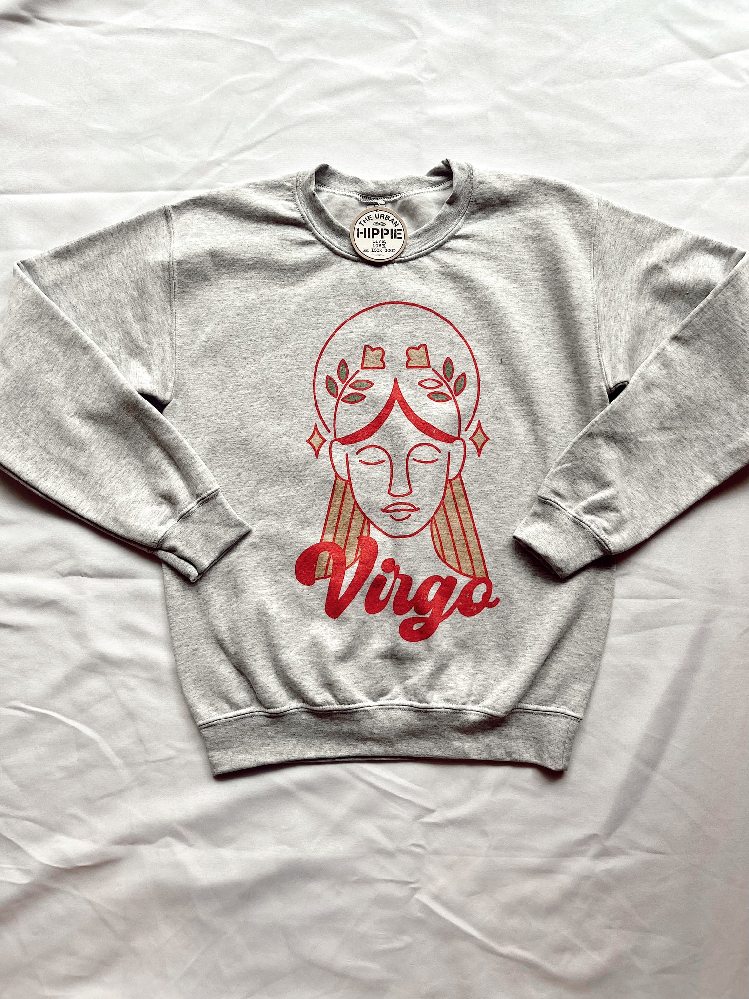 Virgo Astrology Heather Grey Sweatshirt